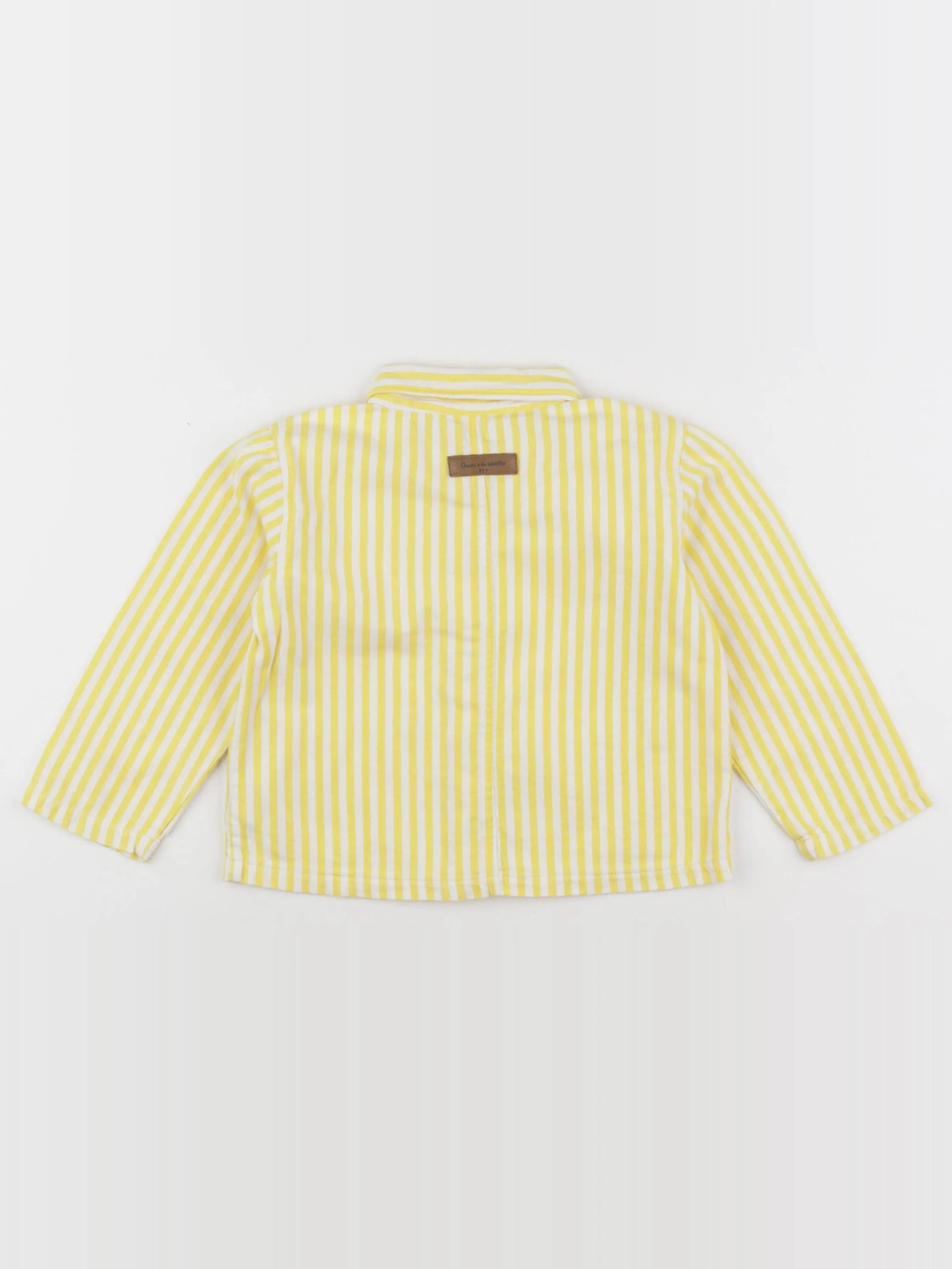 Arsène et les pipelettes - veste jaune - 36 mois