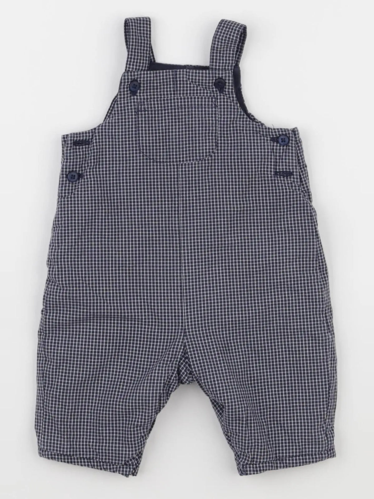 Boutchou - salopette doublé bleu - 1 mois