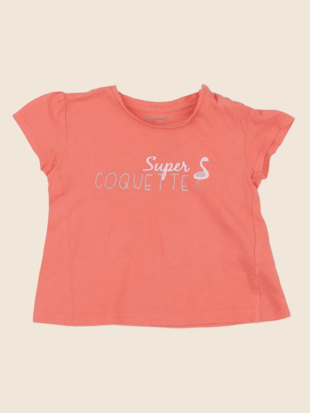 Vertbaudet - tee-shirt rose - 18 mois
