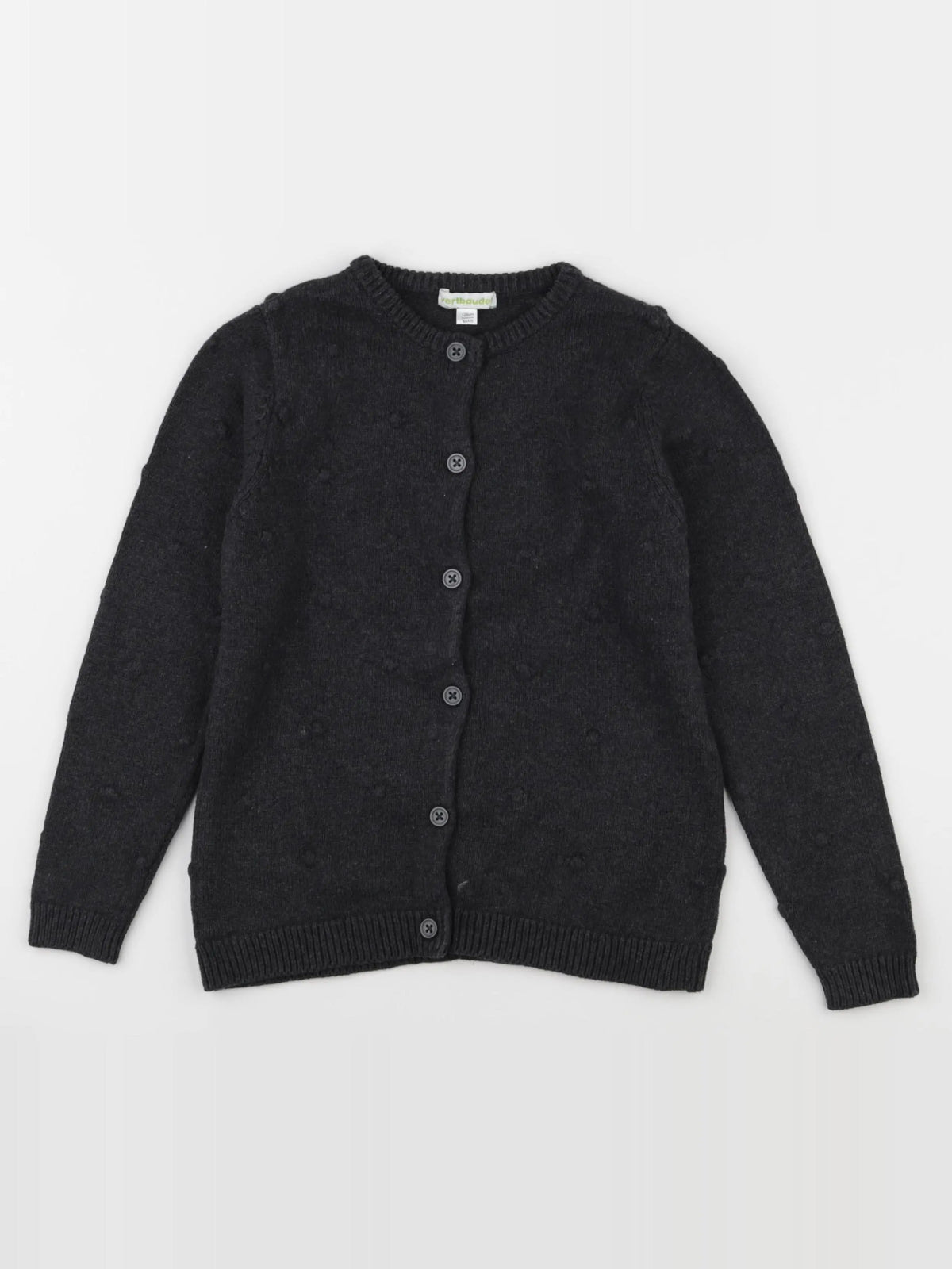 Vertbaudet - gilet gris - 8 ans