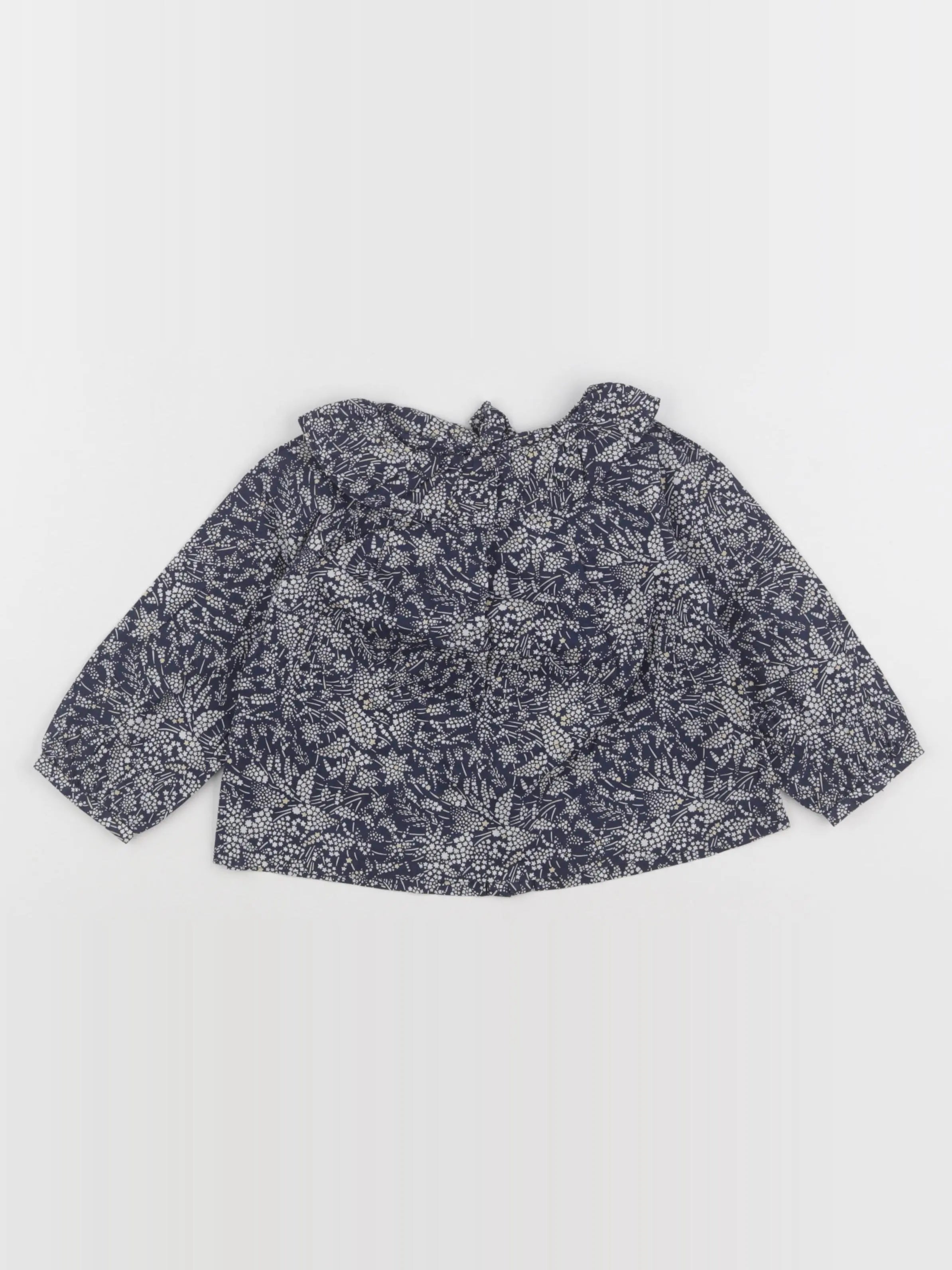 Jacadi - blouse bleu - 18 mois
