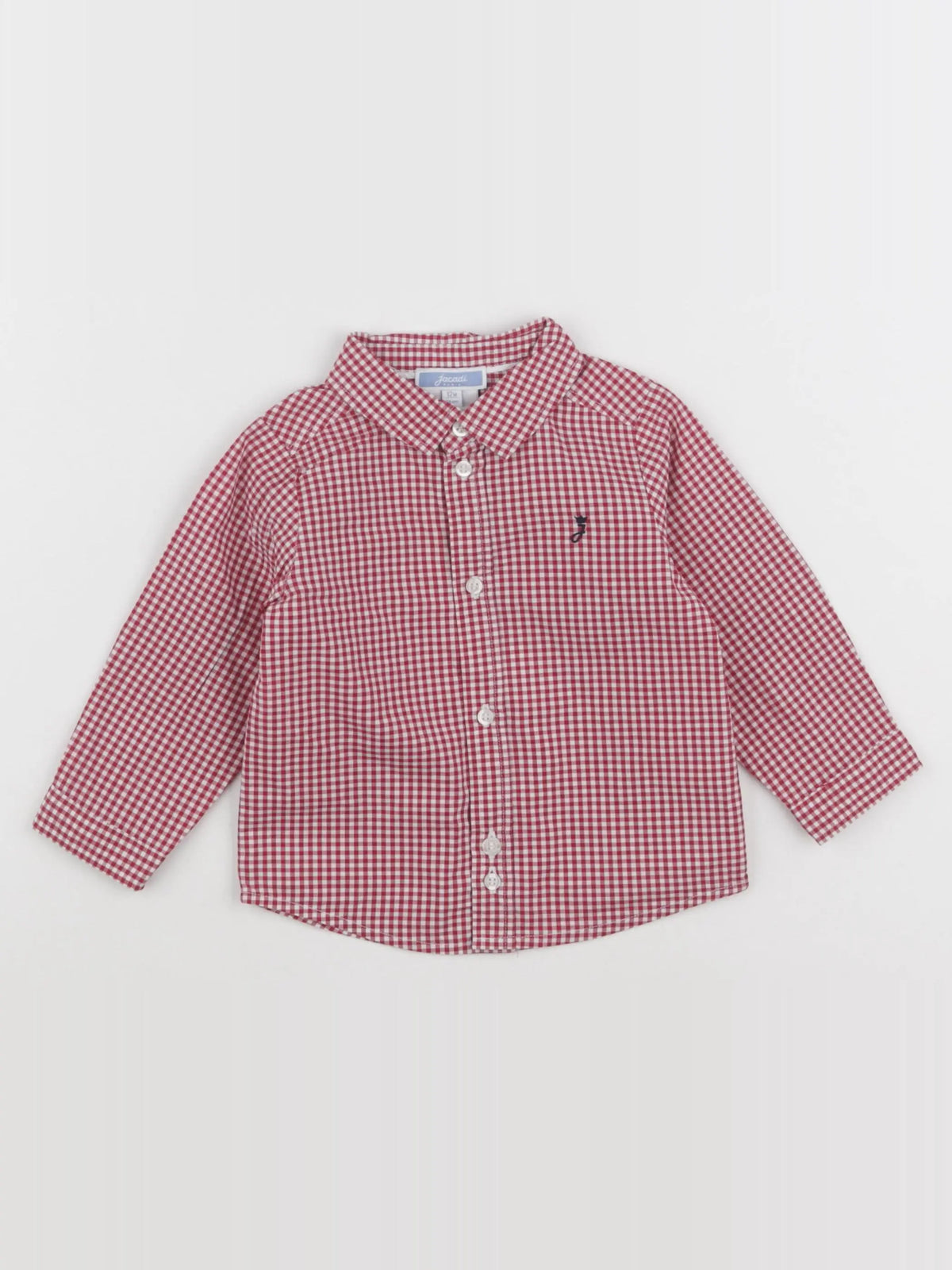 Jacadi - chemise rouge - 12 mois