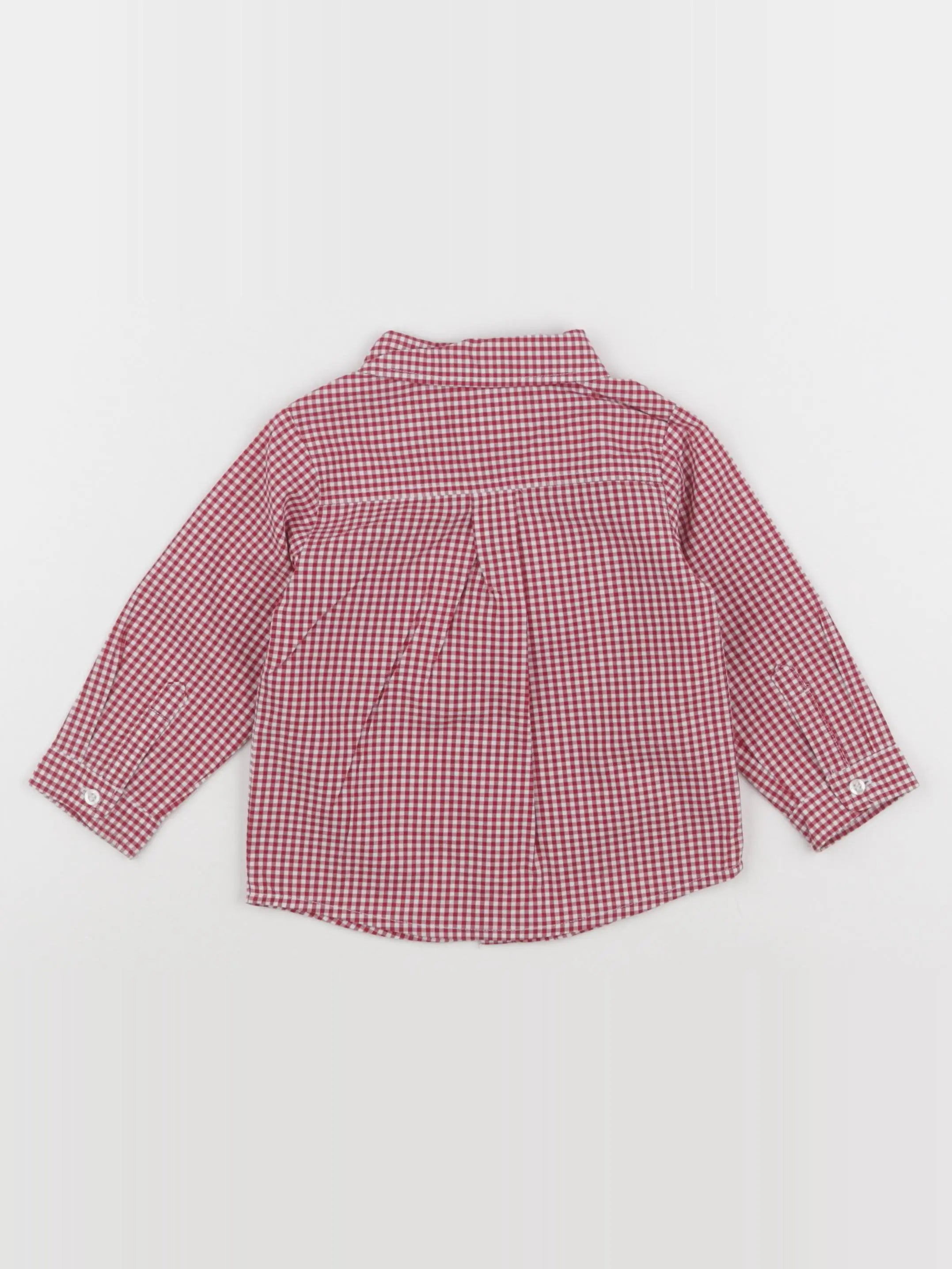 Jacadi - chemise rouge - 12 mois