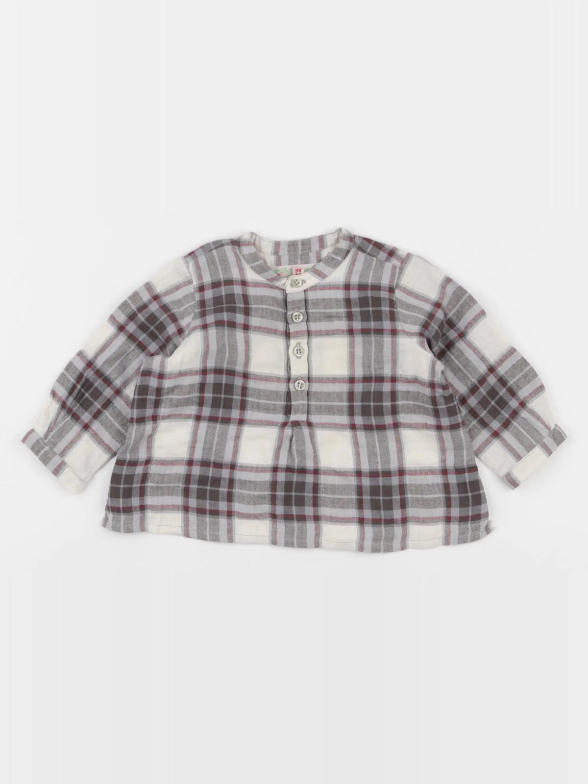 Bonpoint - blouse gris - 3 mois