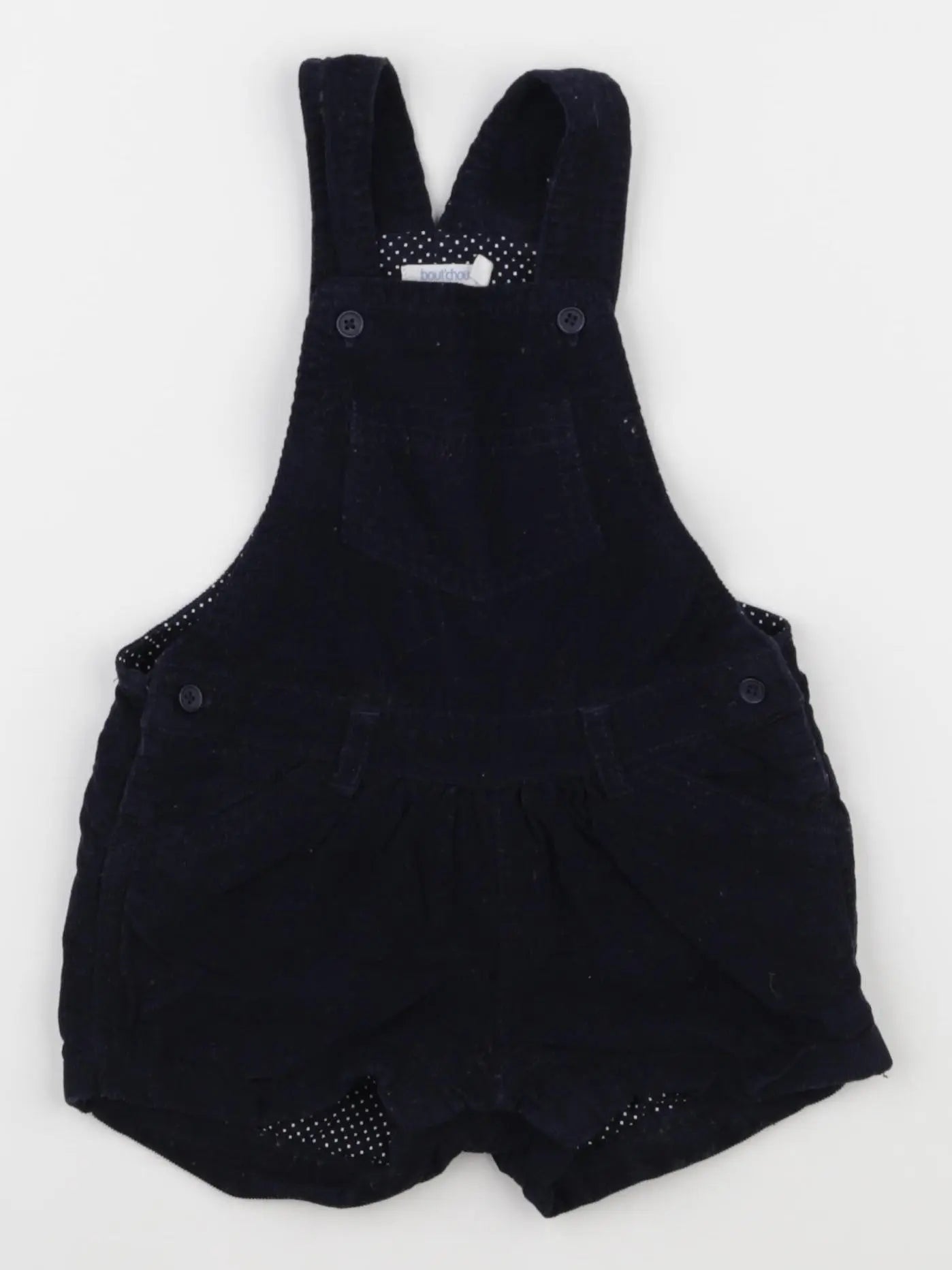 Boutchou - salopette doublé bleu - 12 mois