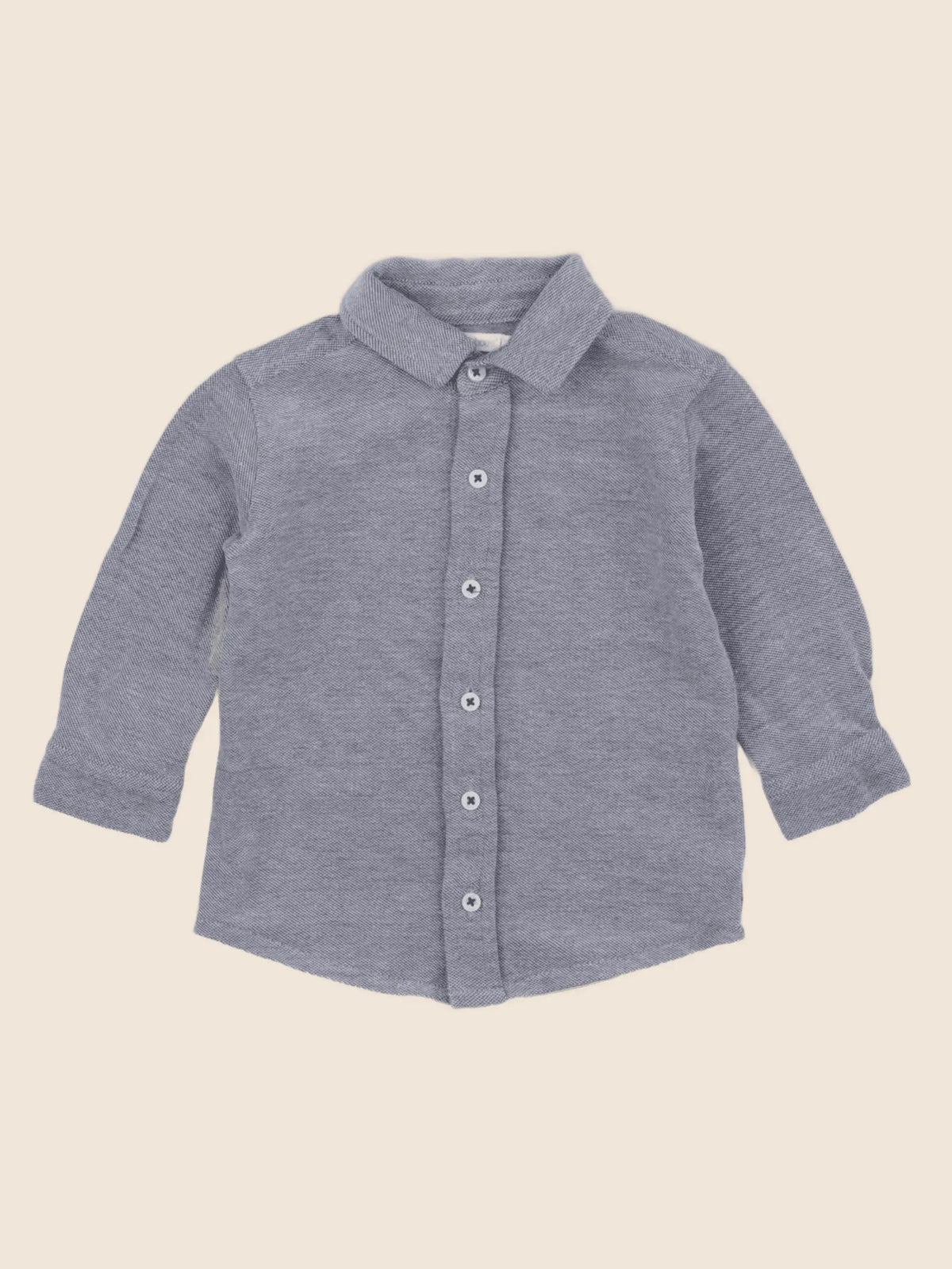 Boutchou - chemise bleu - 12 mois