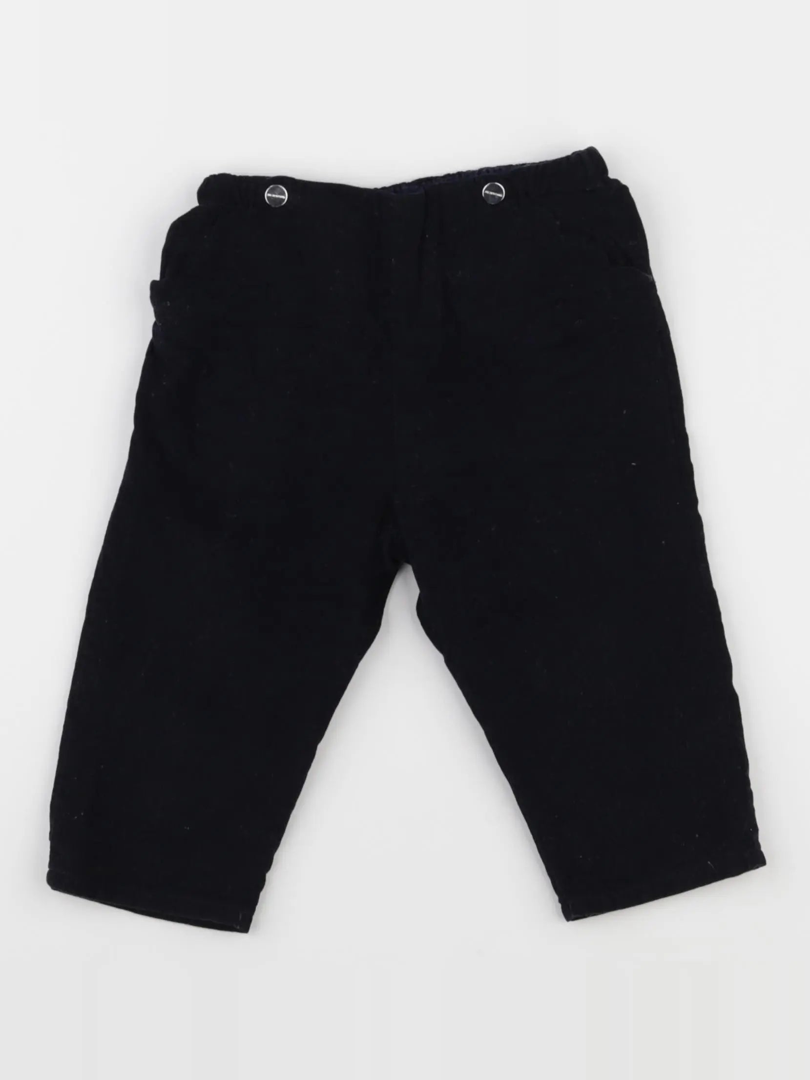 Jacadi - pantalon doublé bleu - 12 mois