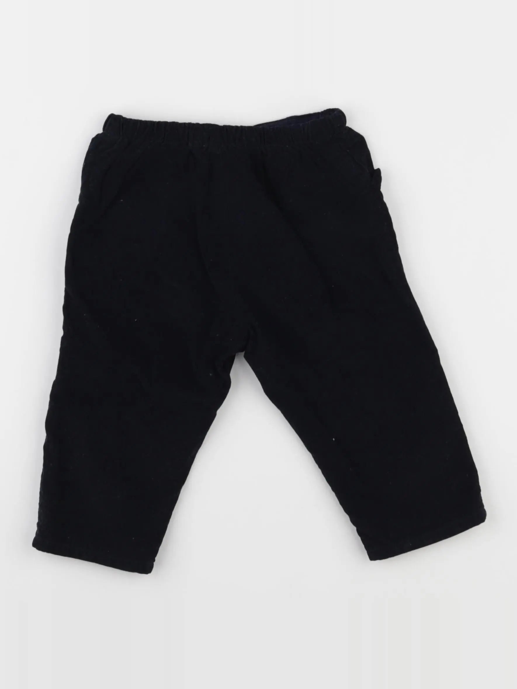 Jacadi - pantalon doublé bleu - 12 mois