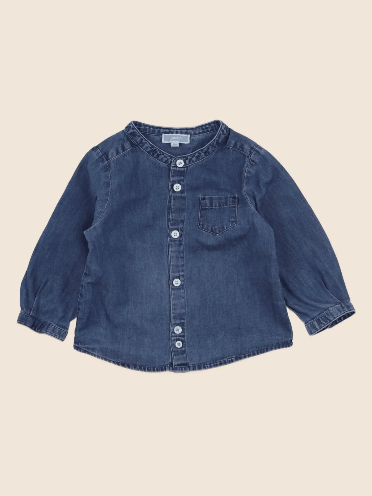 Jacadi - chemise bleu - 12 mois