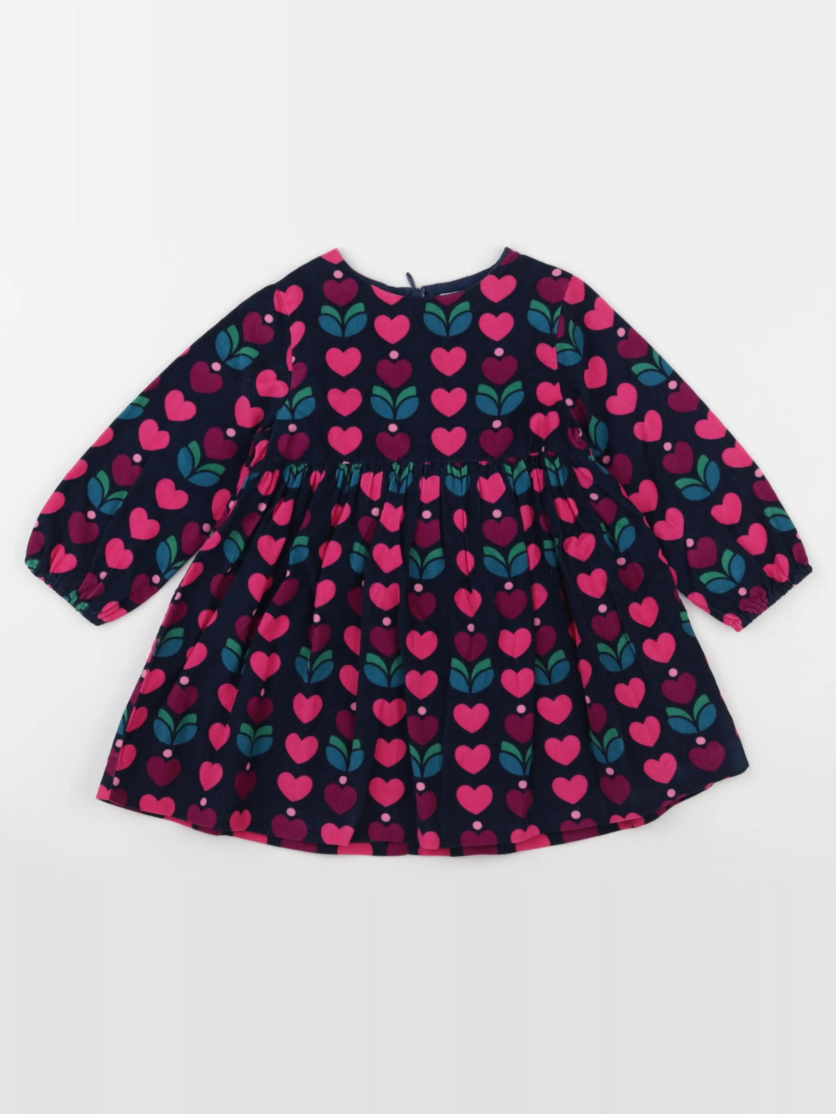 Jacadi - robe bleu, rose - 24 mois