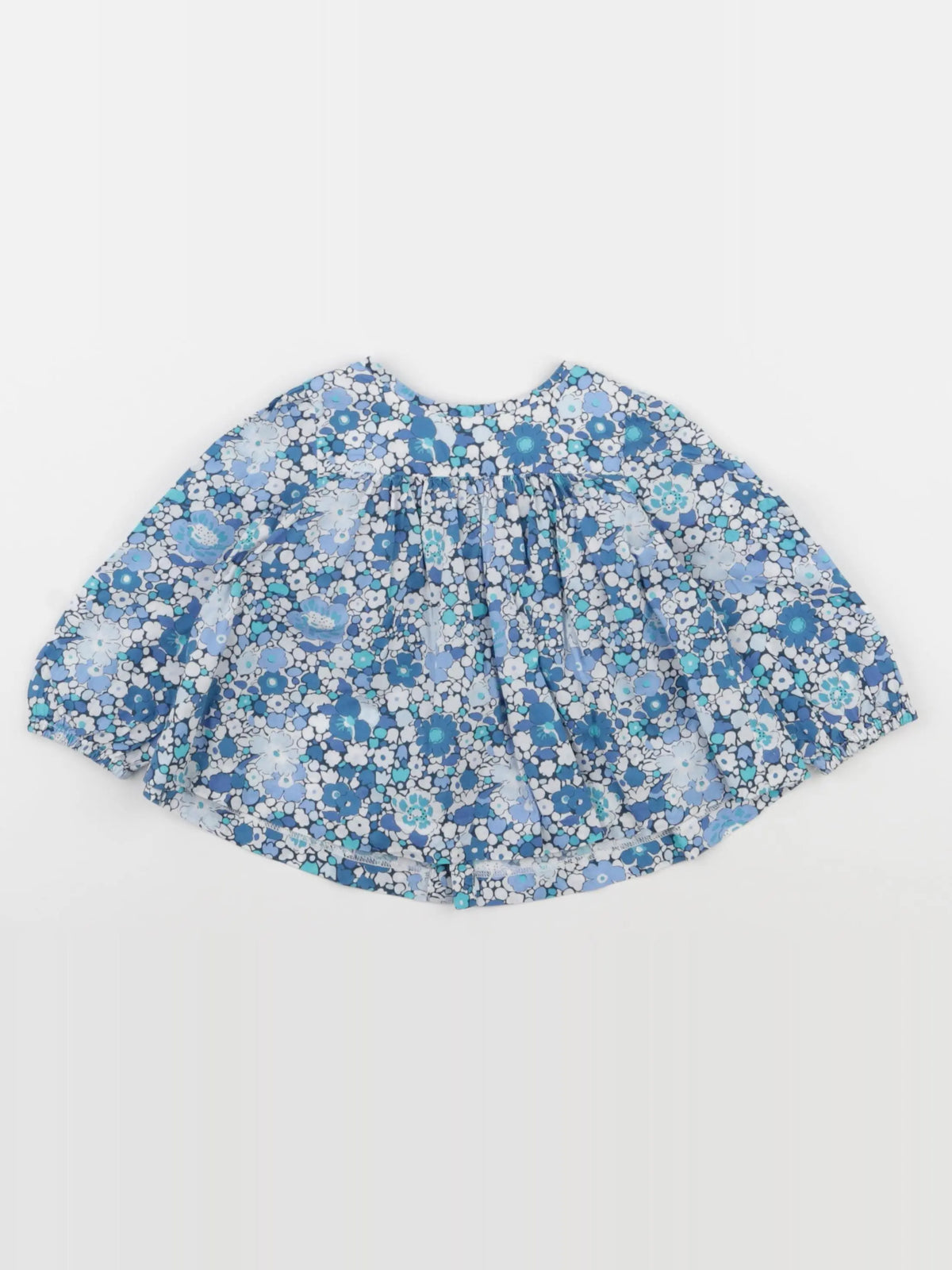 Jacadi - blouse liberty bleu - 12 mois