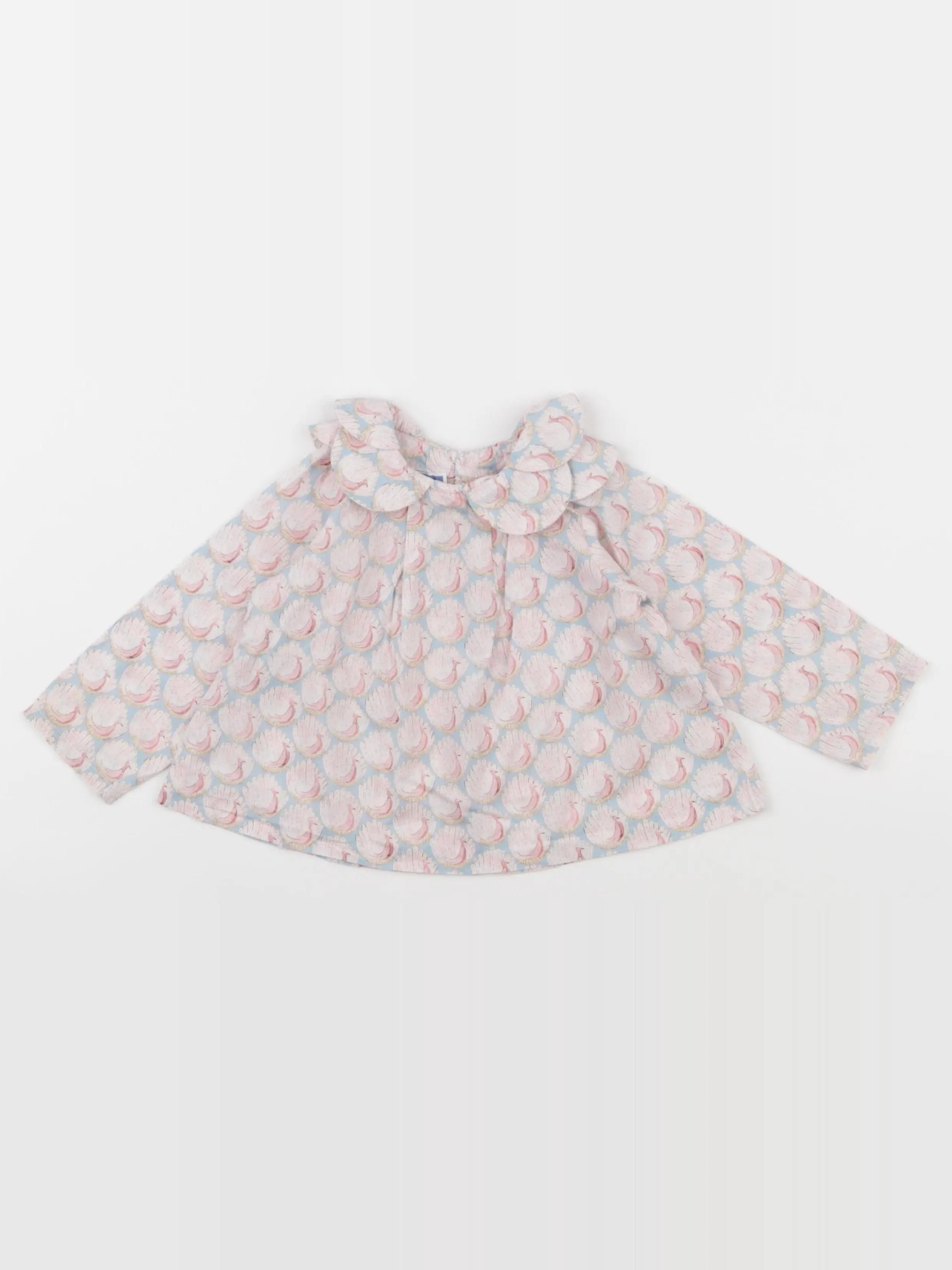 Jacadi - blouse liberty rose - 12 mois