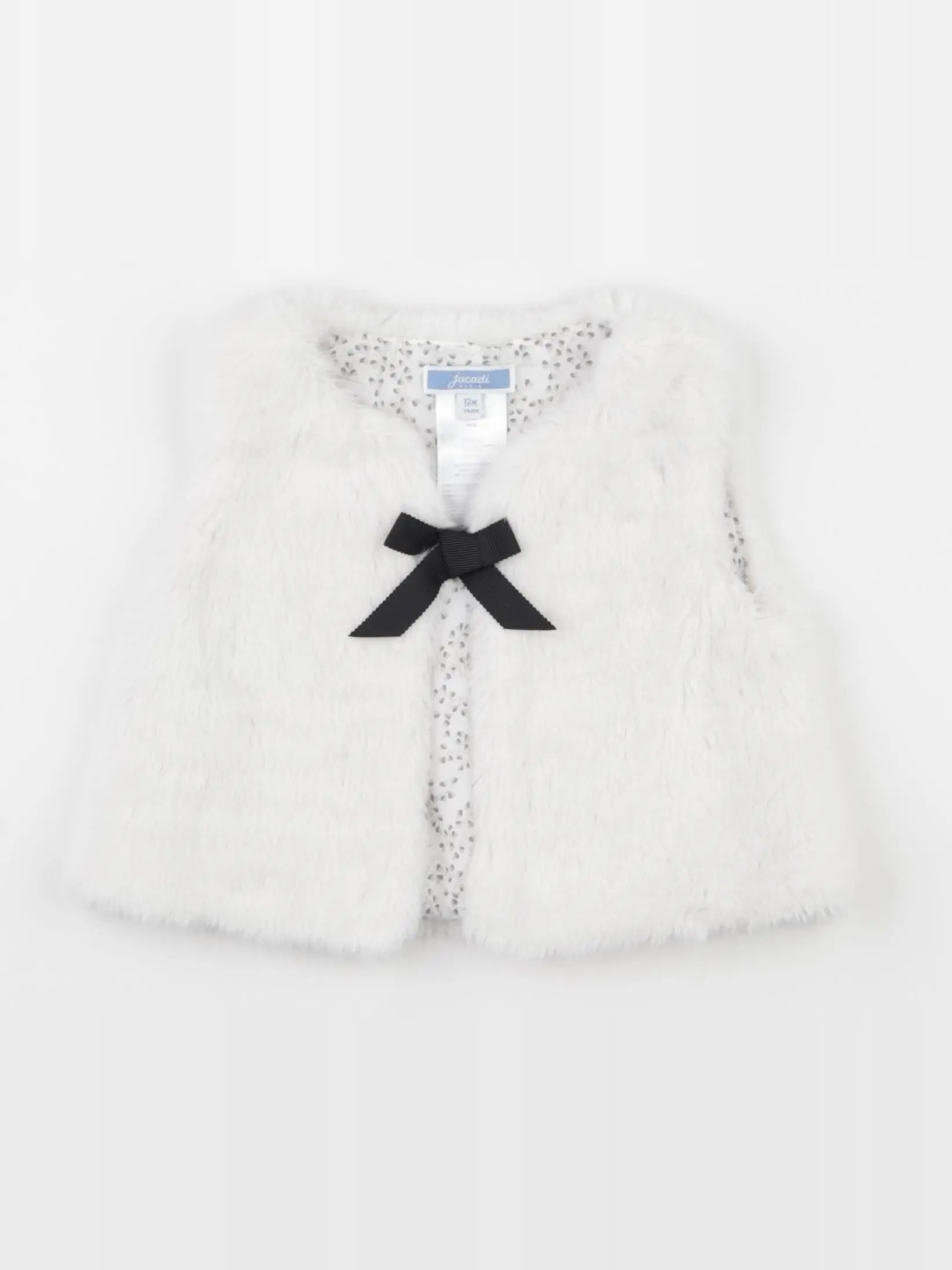 Jacadi - gilet blanc - 12 mois