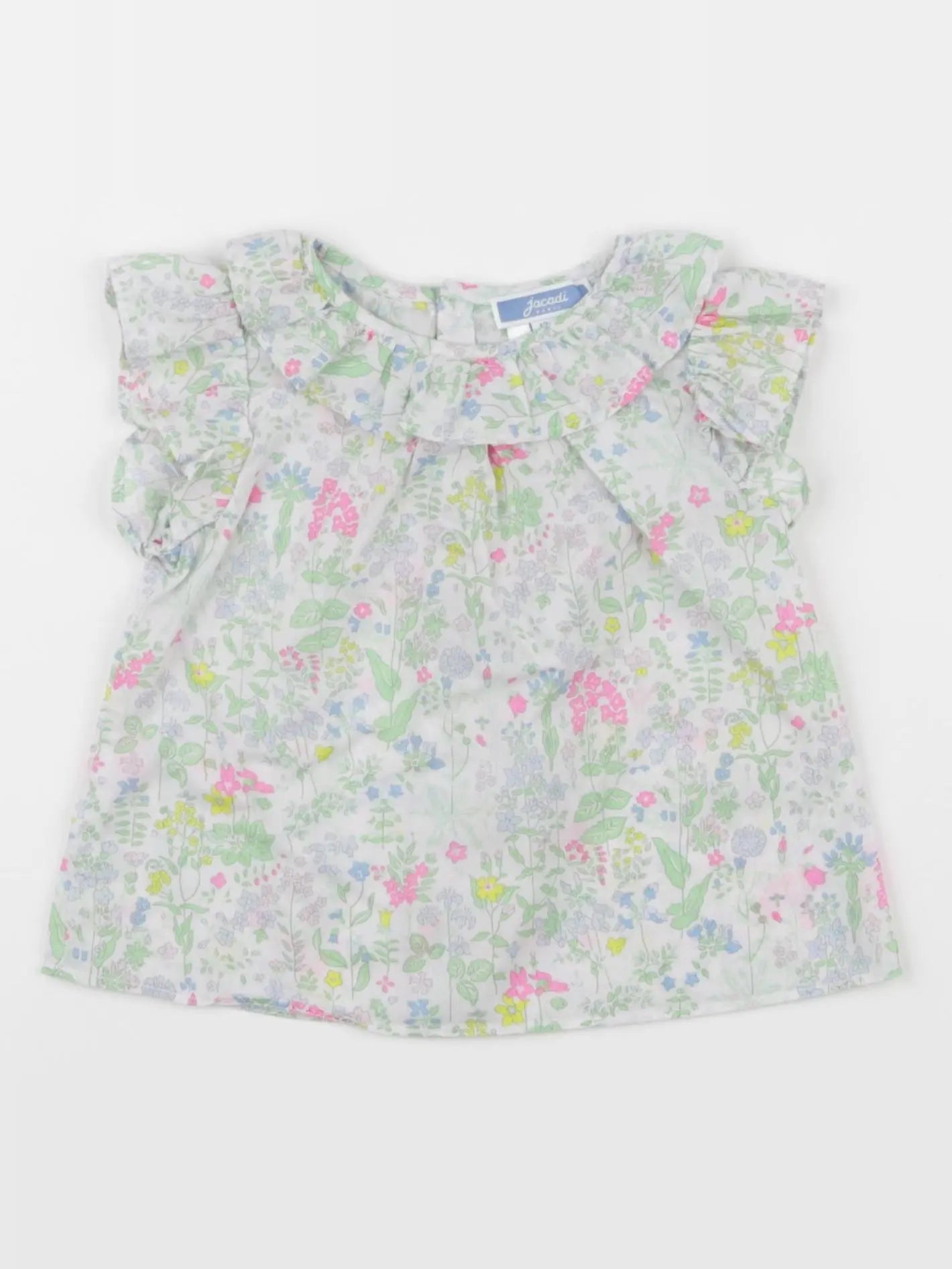 Jacadi - blouse liberty vert - 12 mois