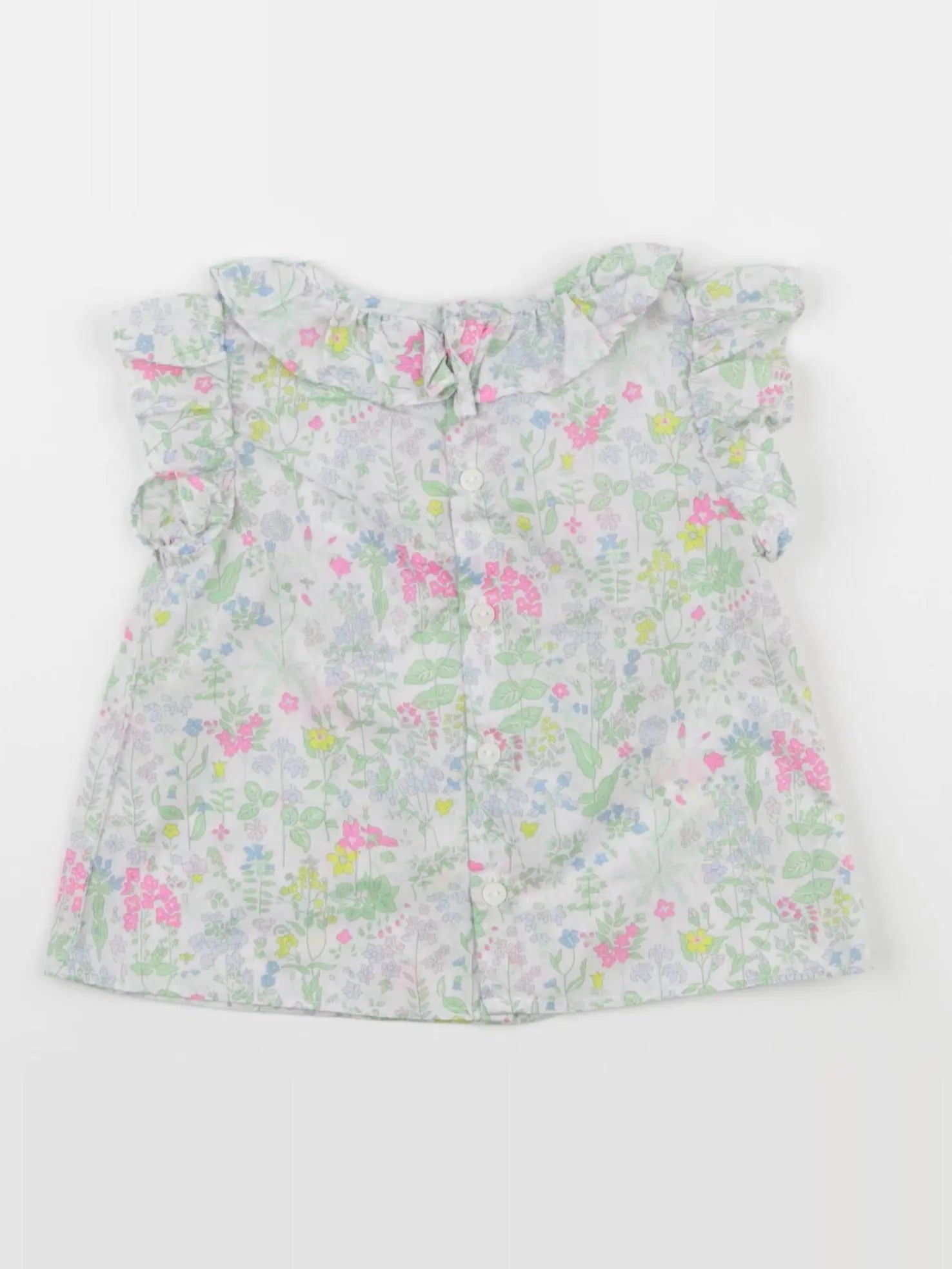 Jacadi - blouse liberty vert - 12 mois