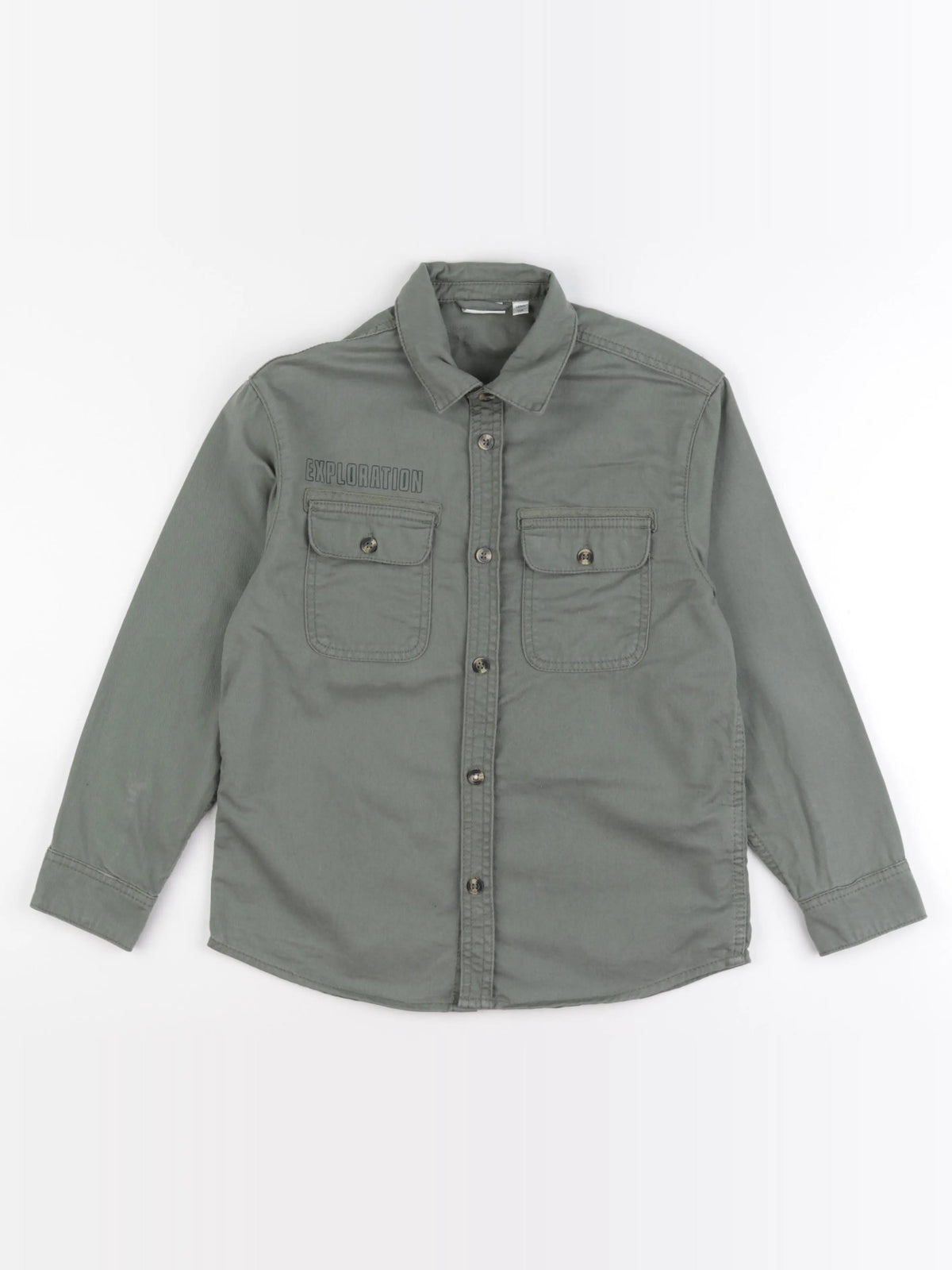 Vertbaudet - chemise vert - 10 ans