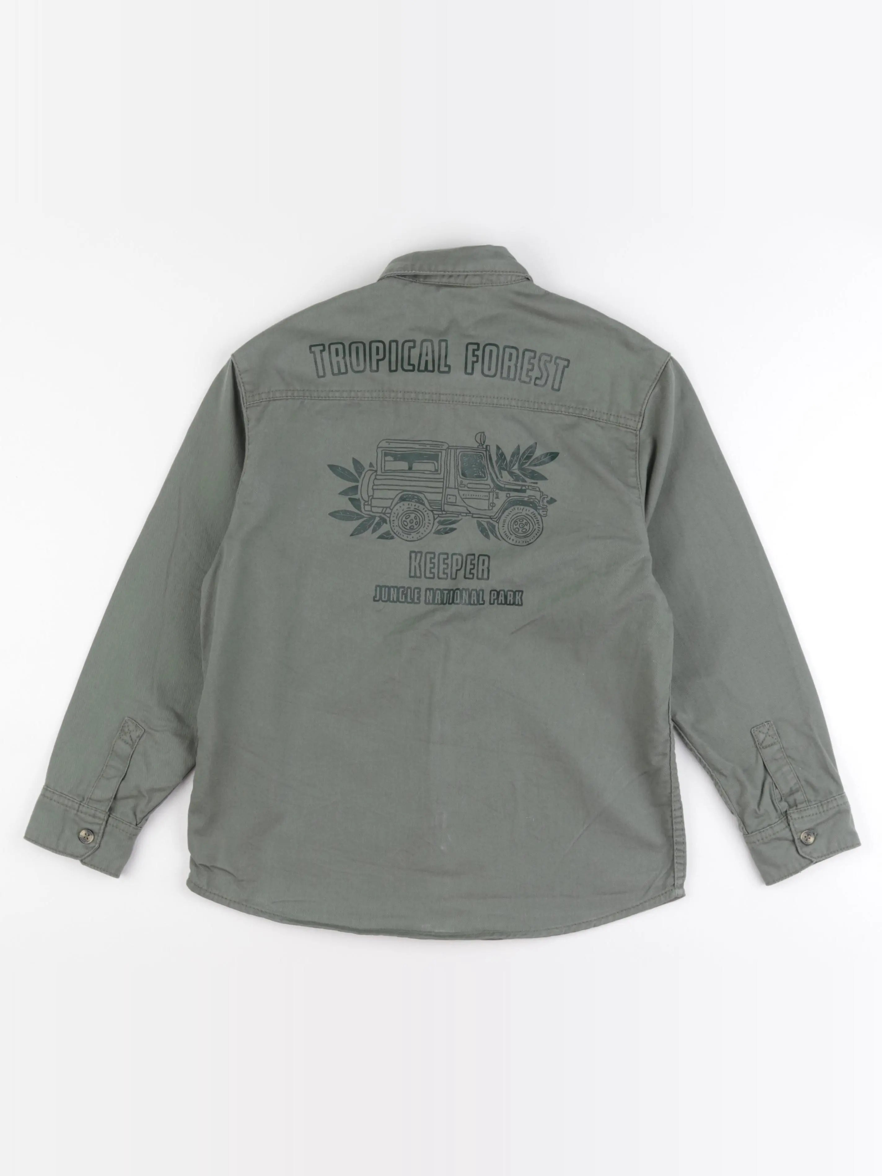Vertbaudet - chemise vert - 10 ans