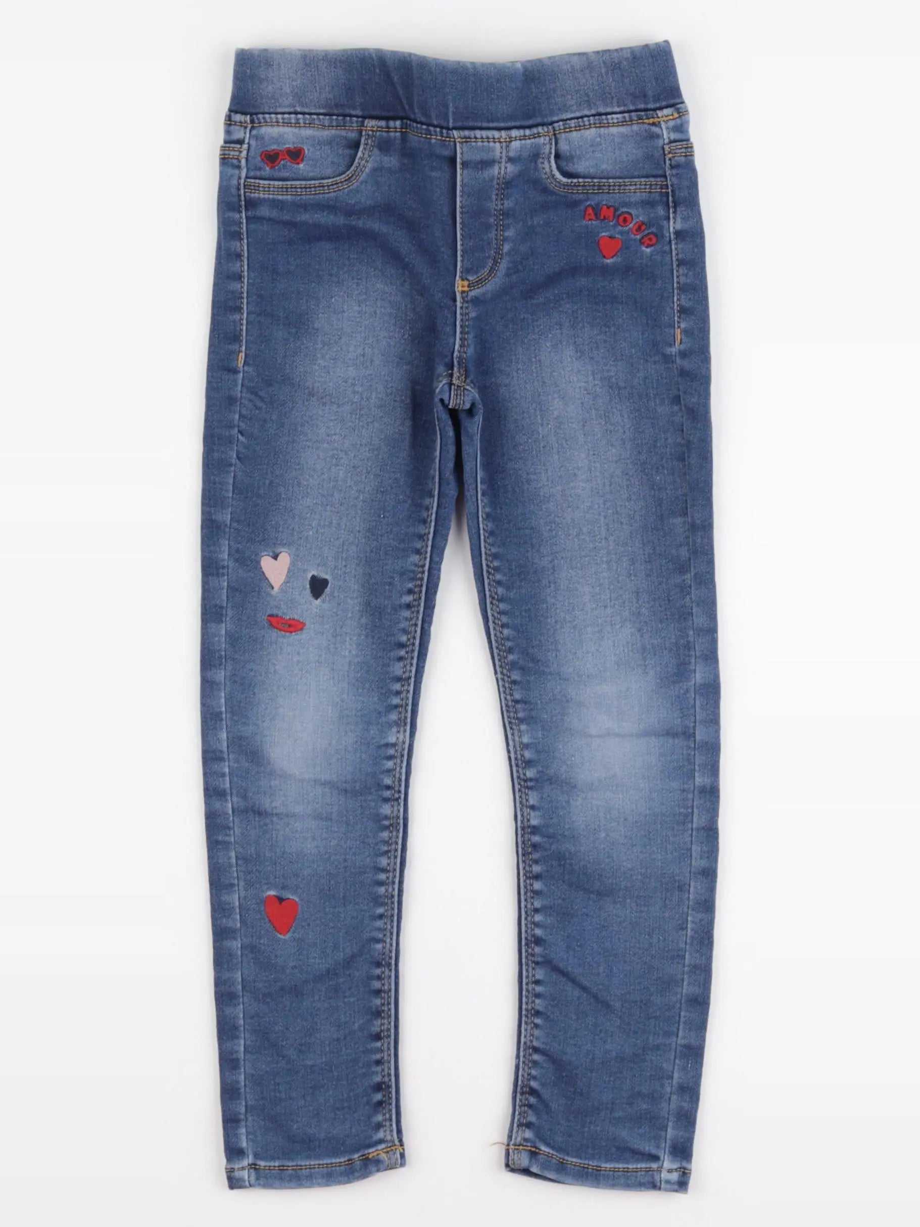 Vertbaudet - jegging bleu - 5 ans