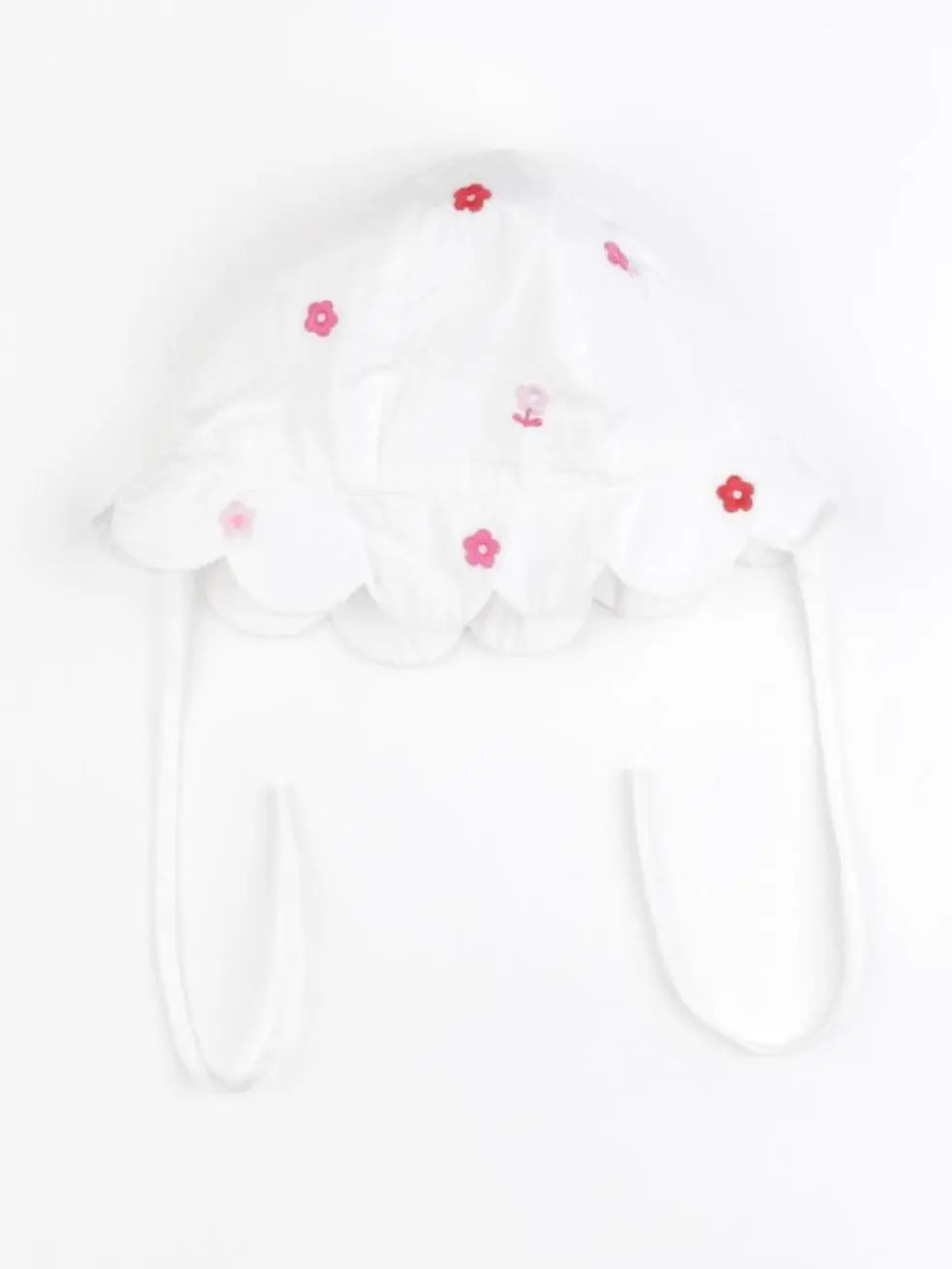 Jacadi - chapeau blanc, rose - 1 mois