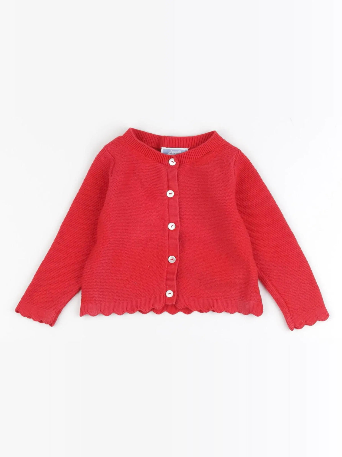 Jacadi - gilet rouge - 12 mois