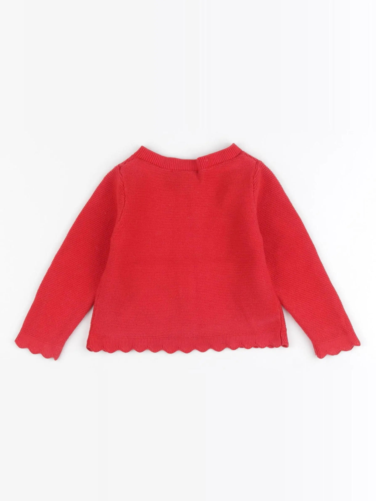 Jacadi - gilet rouge - 12 mois