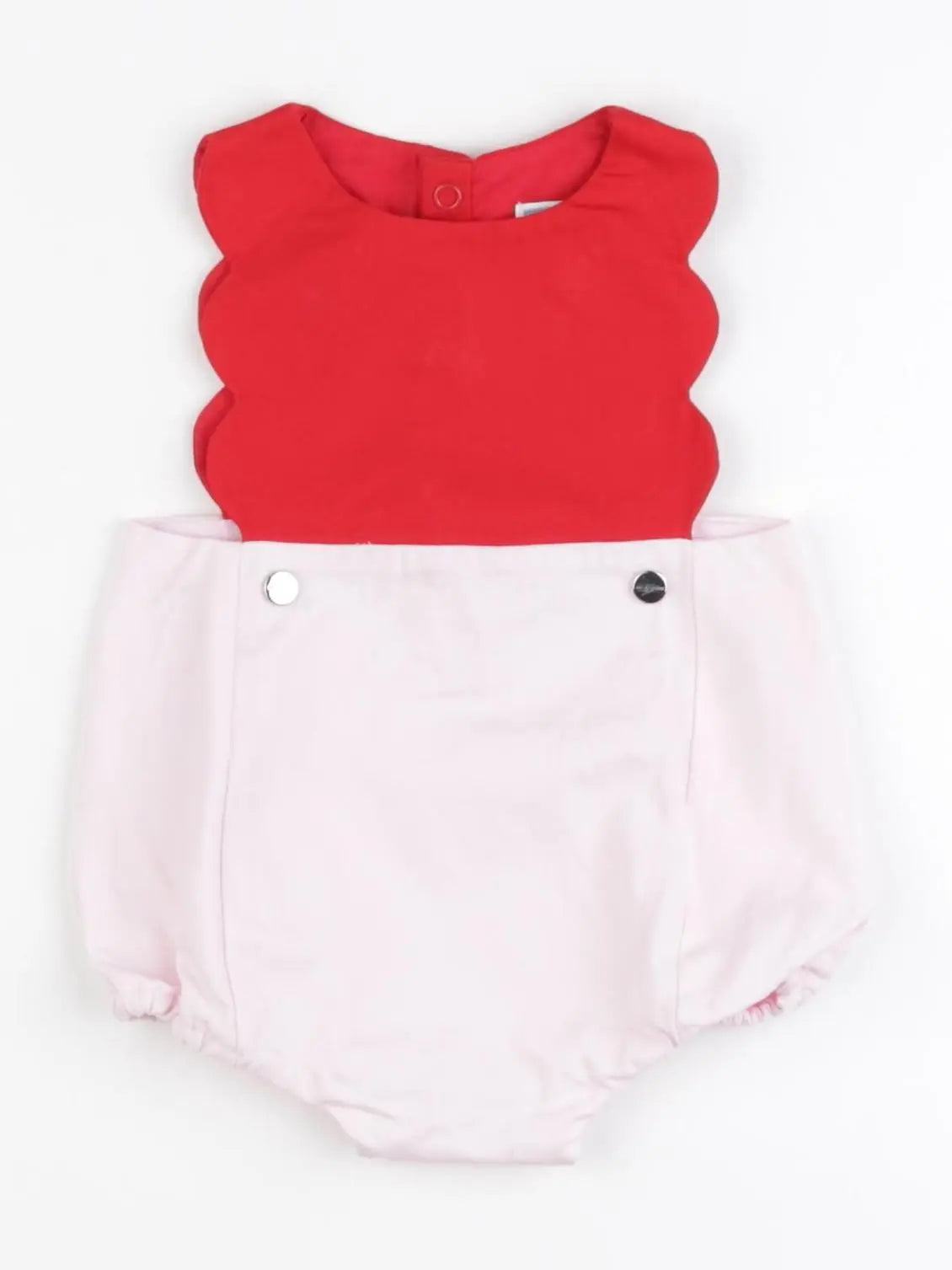 Jacadi - combinaison rouge, rose - 3 mois