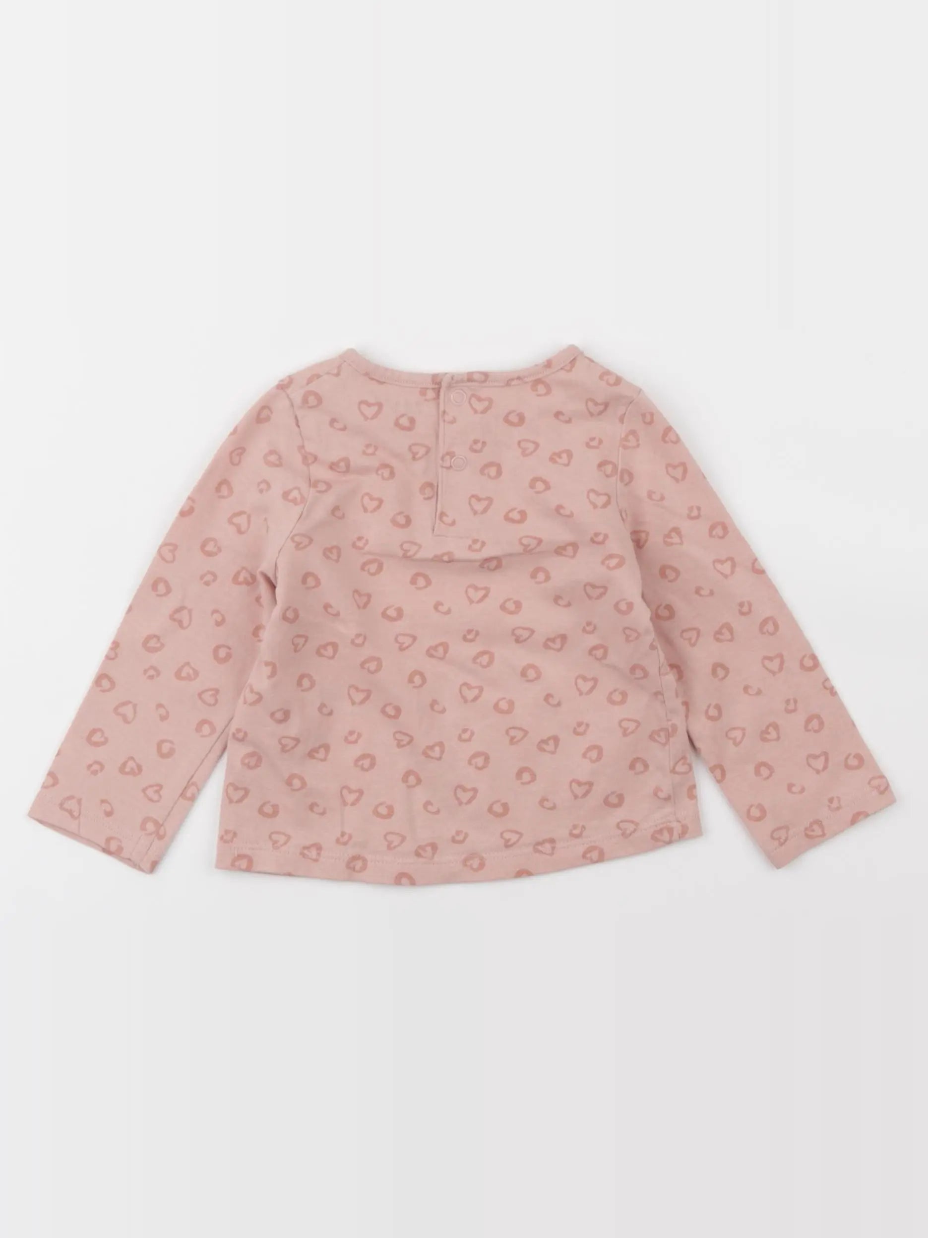 Vertbaudet - tee-shirt coton rose - 6 mois