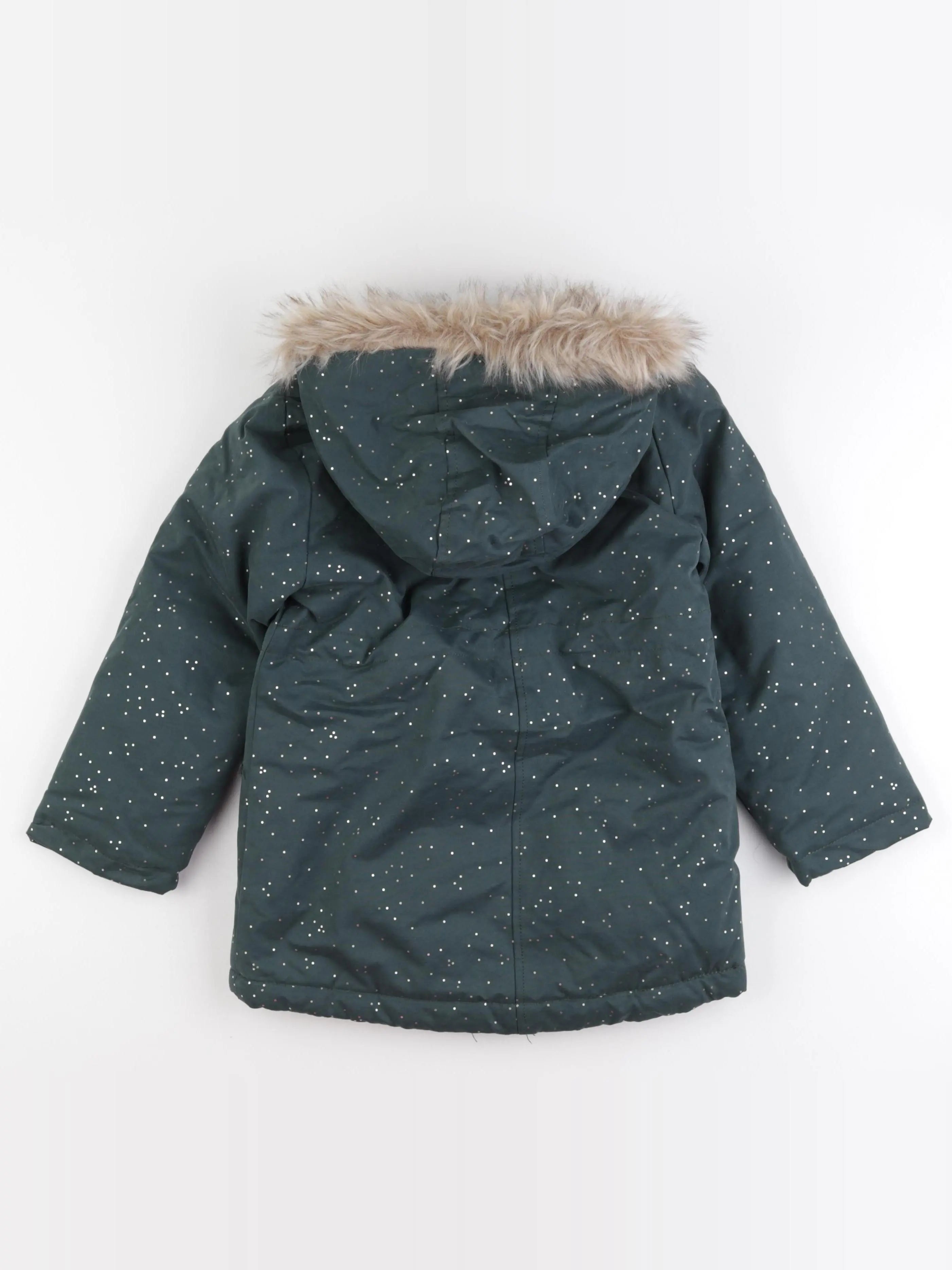 Vertbaudet - parka vert - 7 ans