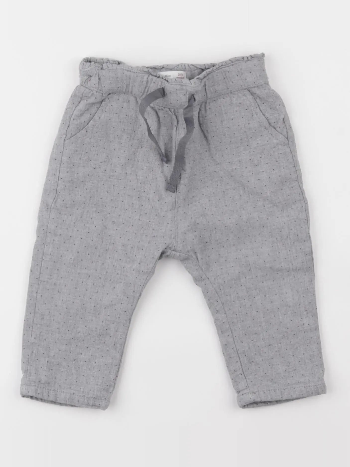 Zara - pantalon gris - 3/6 mois