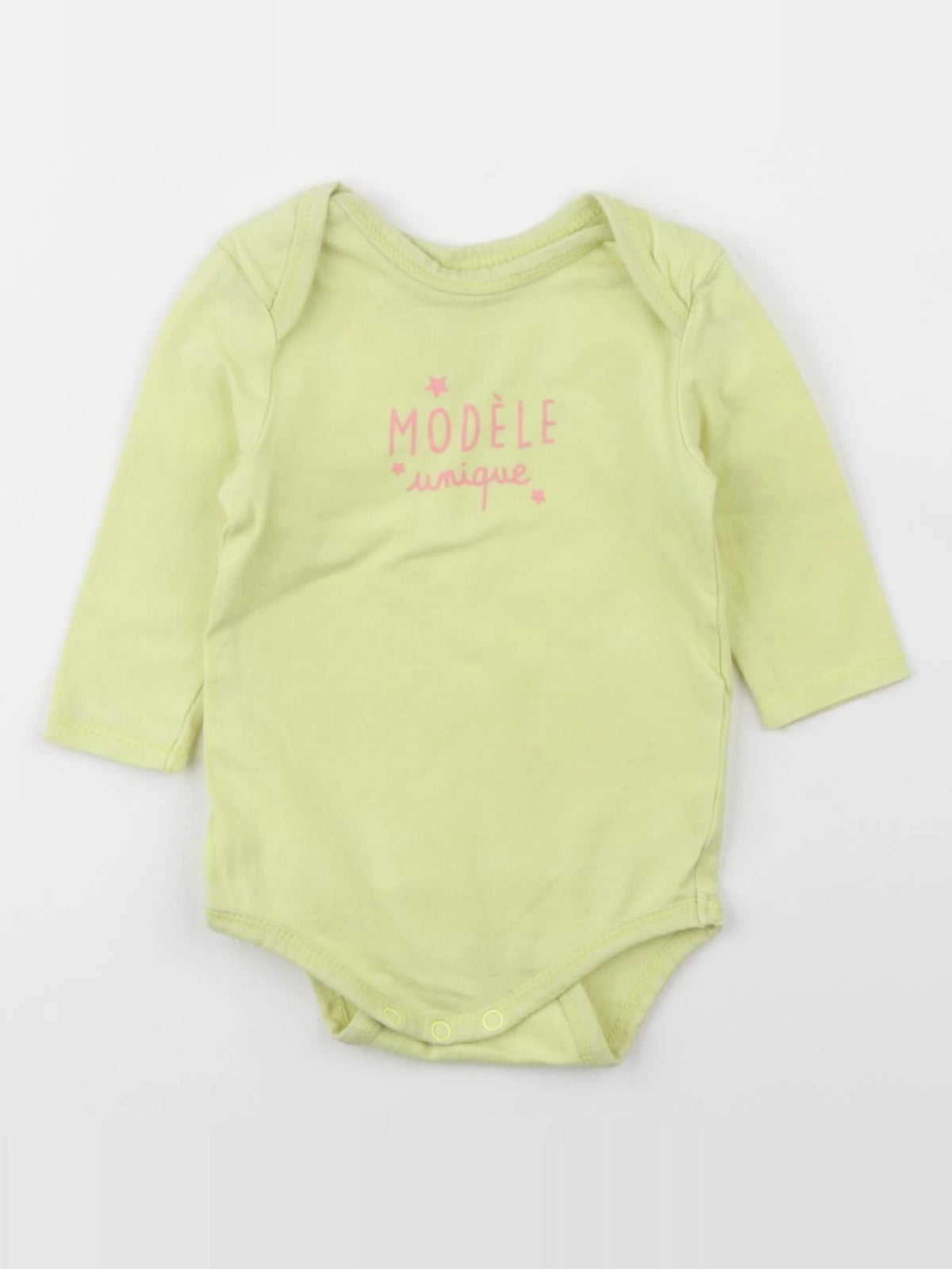 Tape à l'oeil - body jaune - 3 mois