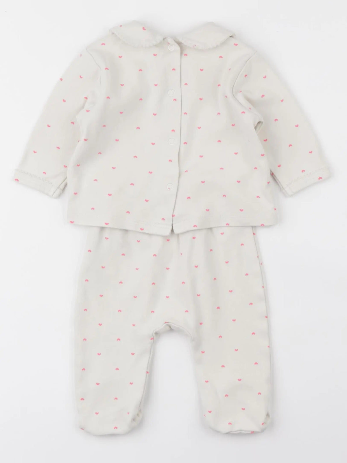 Vertbaudet - pyjama coton beige - 3 mois