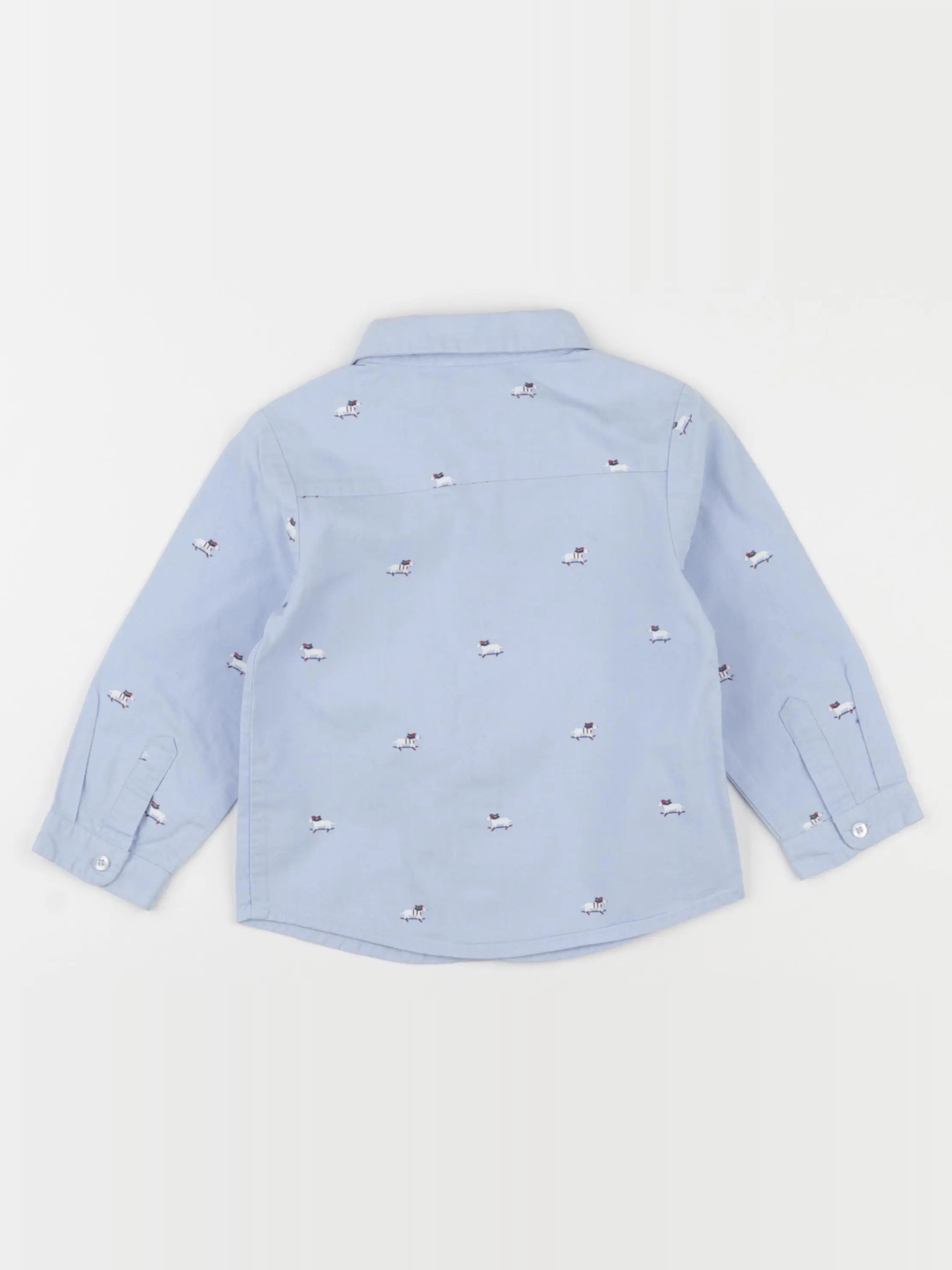 Jacadi - chemise bleu - 18 mois