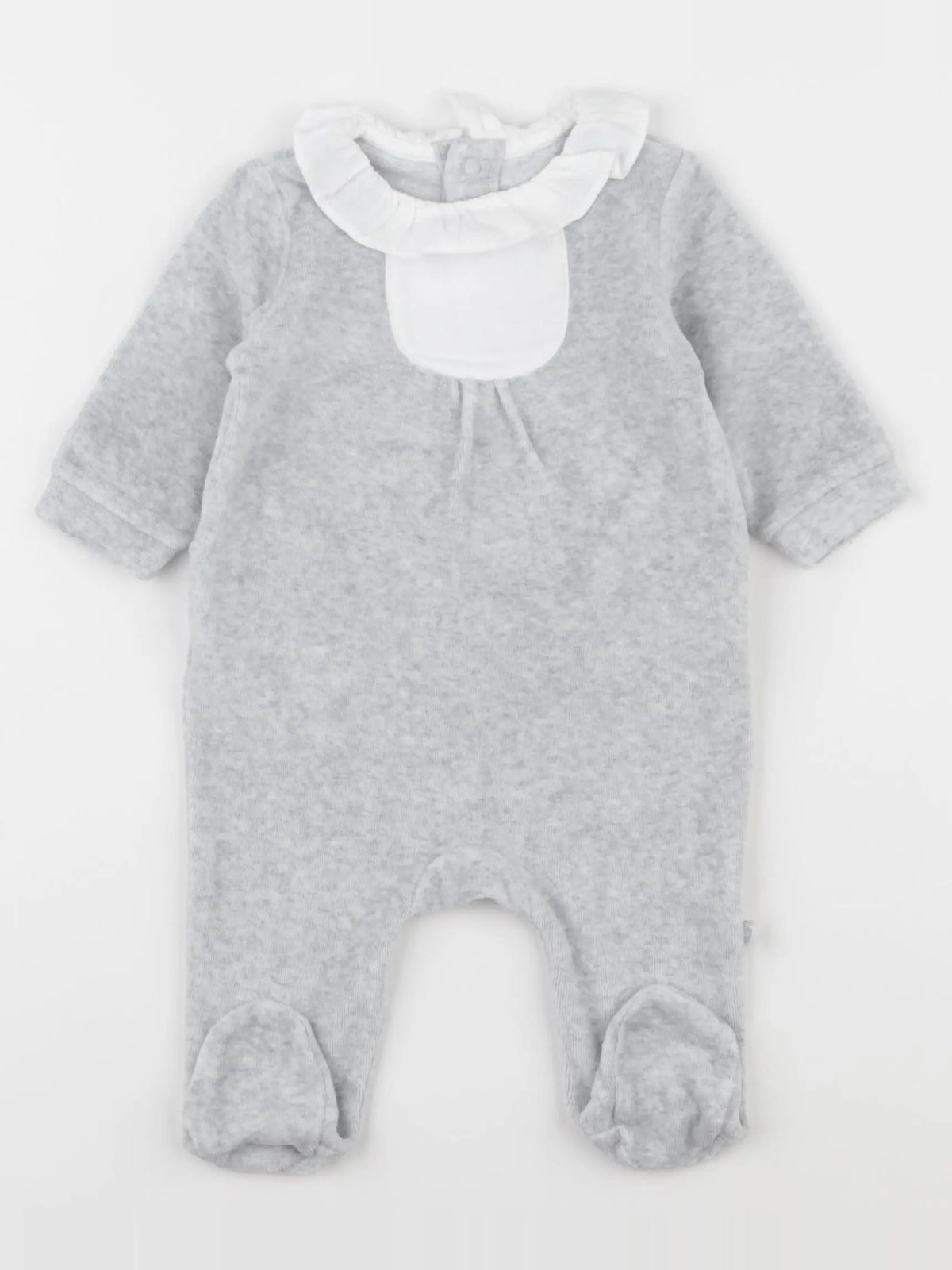 Jacadi - pyjama velours gris - 3 mois