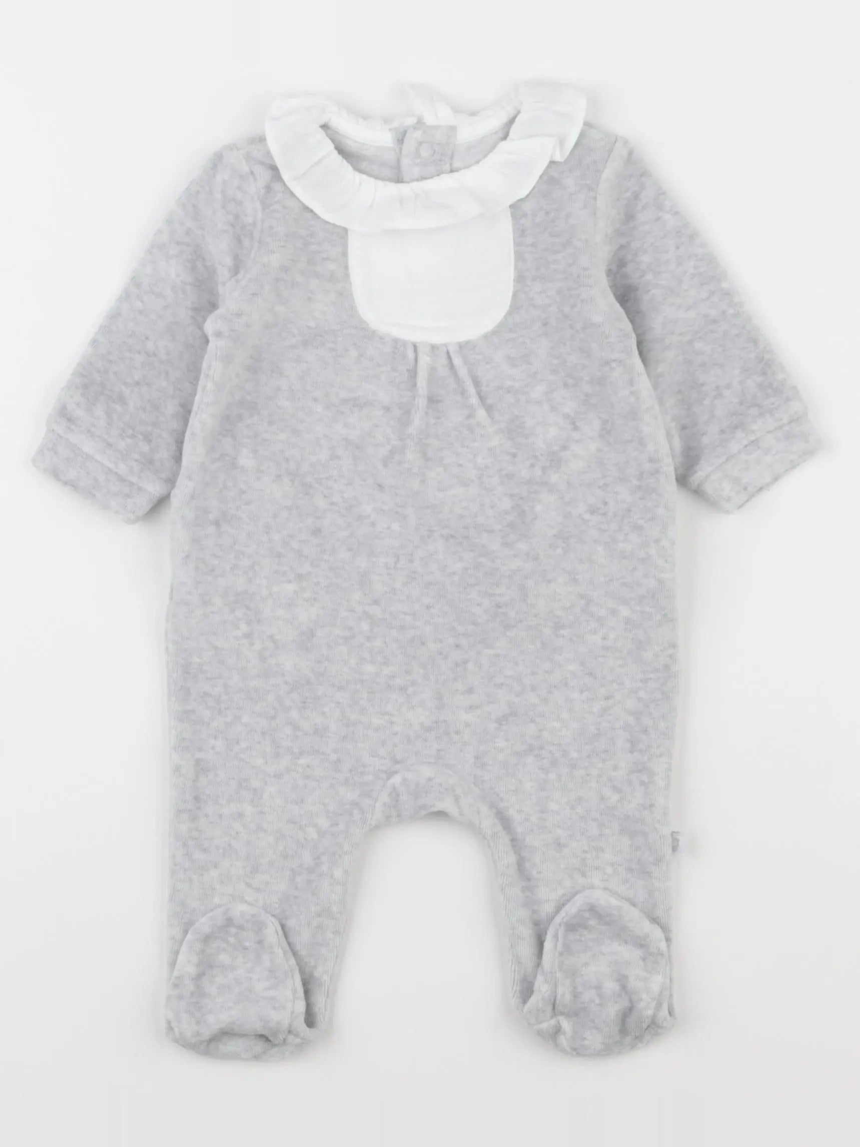 Jacadi - pyjama velours gris - 3 mois