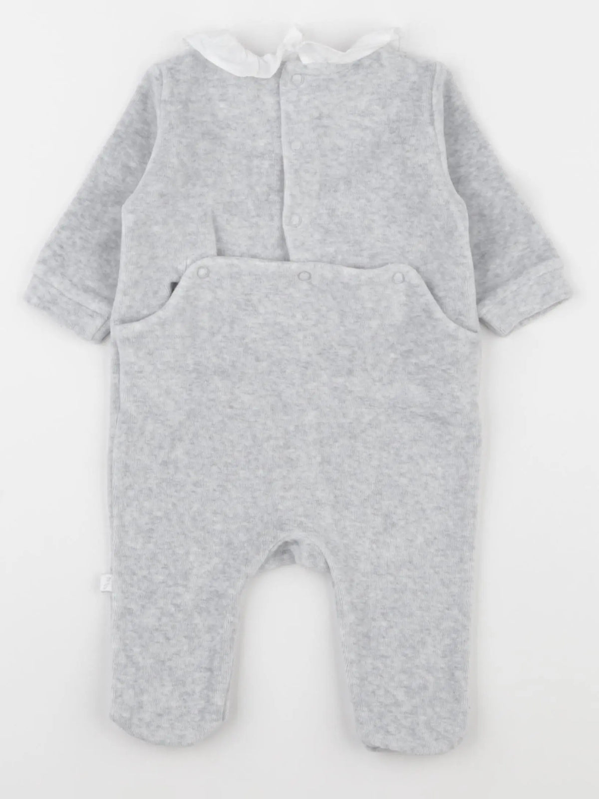 Jacadi - pyjama velours gris - 3 mois