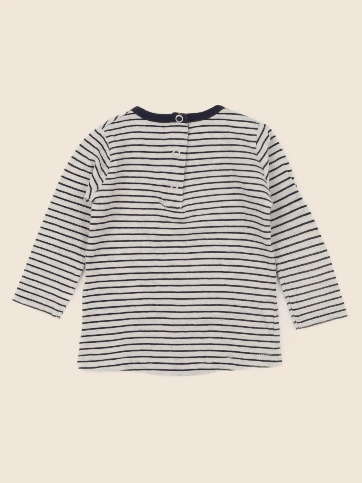 La Redoute - tee-shirt bleu, gris - 6 mois