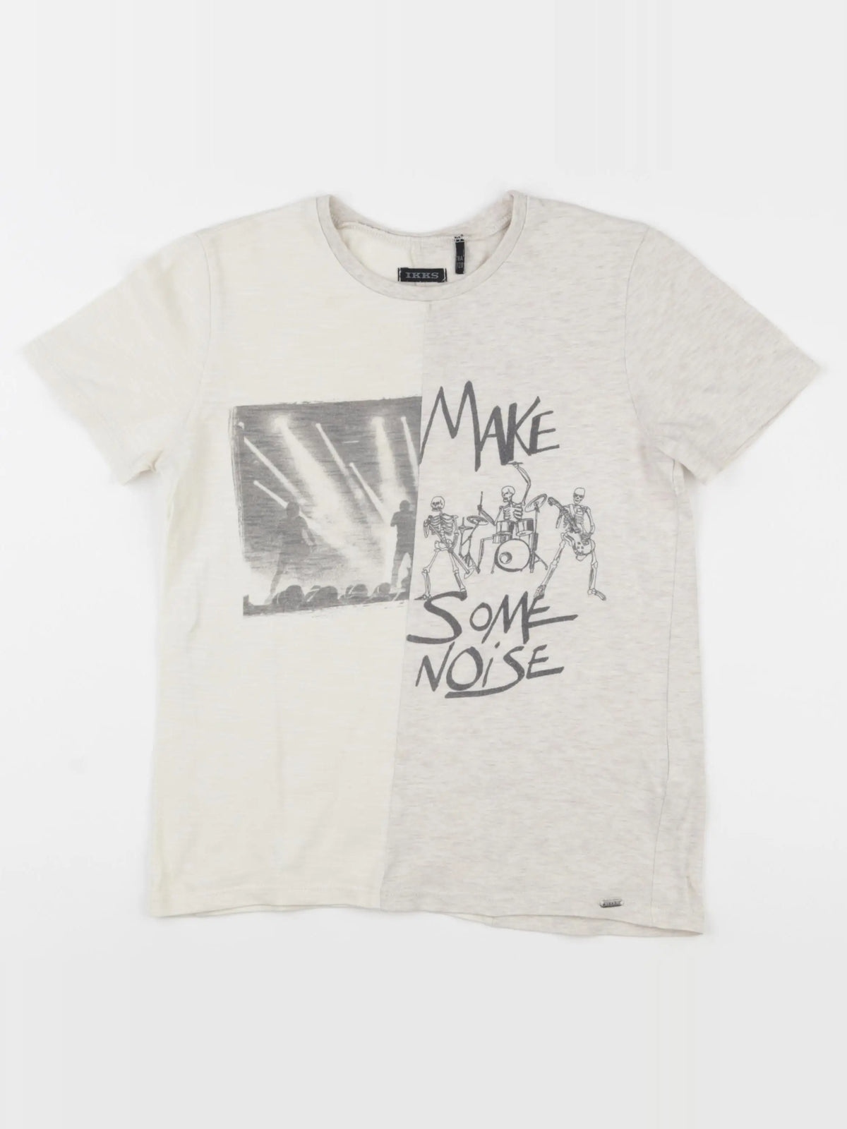 IKKS - tee-shirt beige - 8 ans