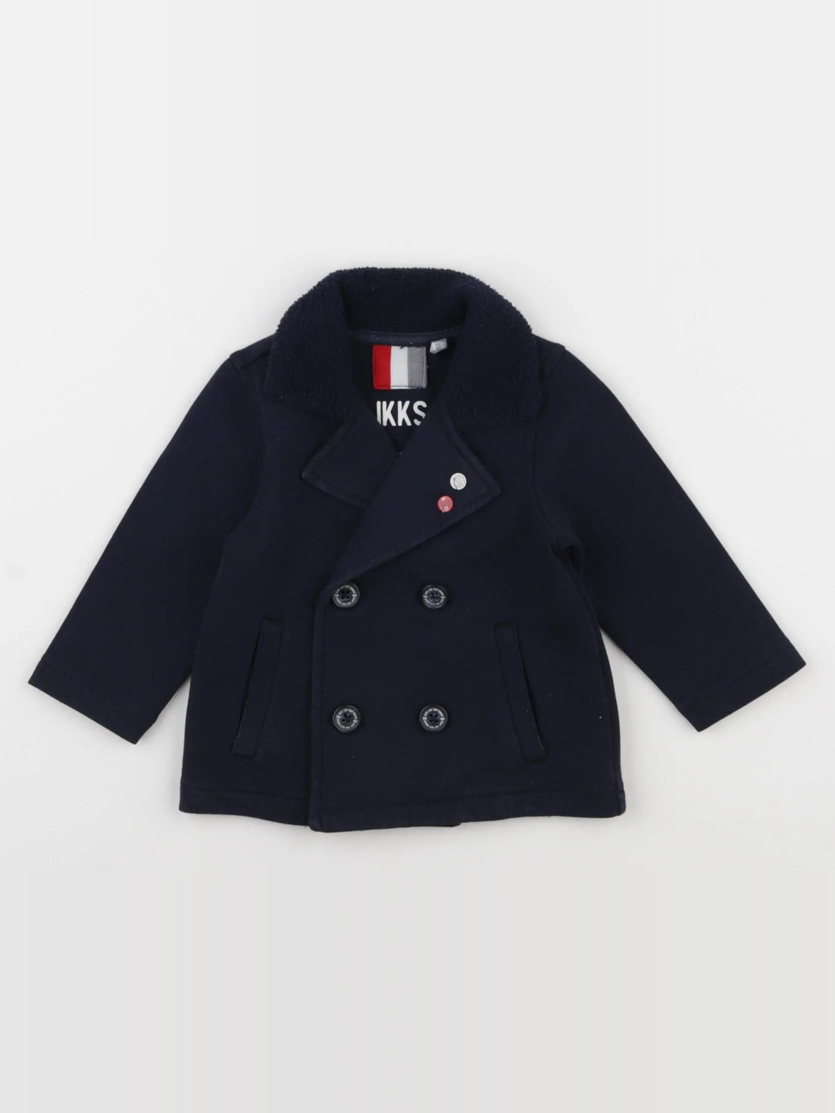 IKKS - veste imprimé au dos bleu - 6 mois