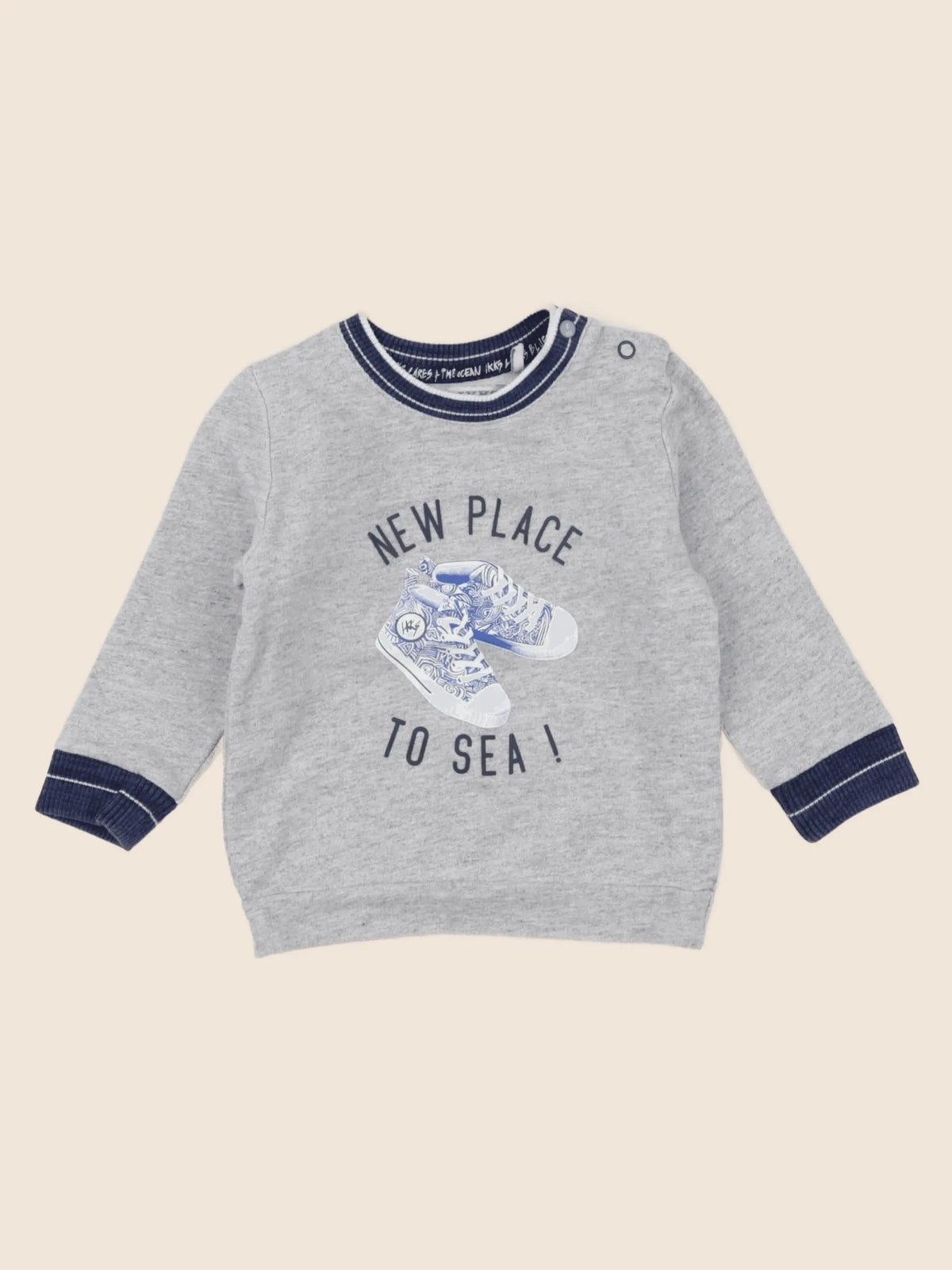 IKKS - sweat gris - 18 mois