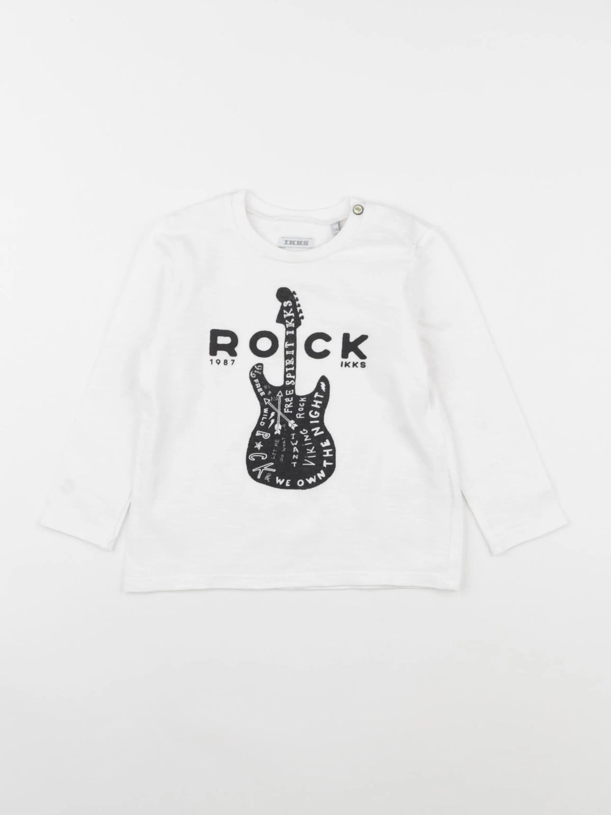 IKKS - tee-shirt blanc - 2 ans