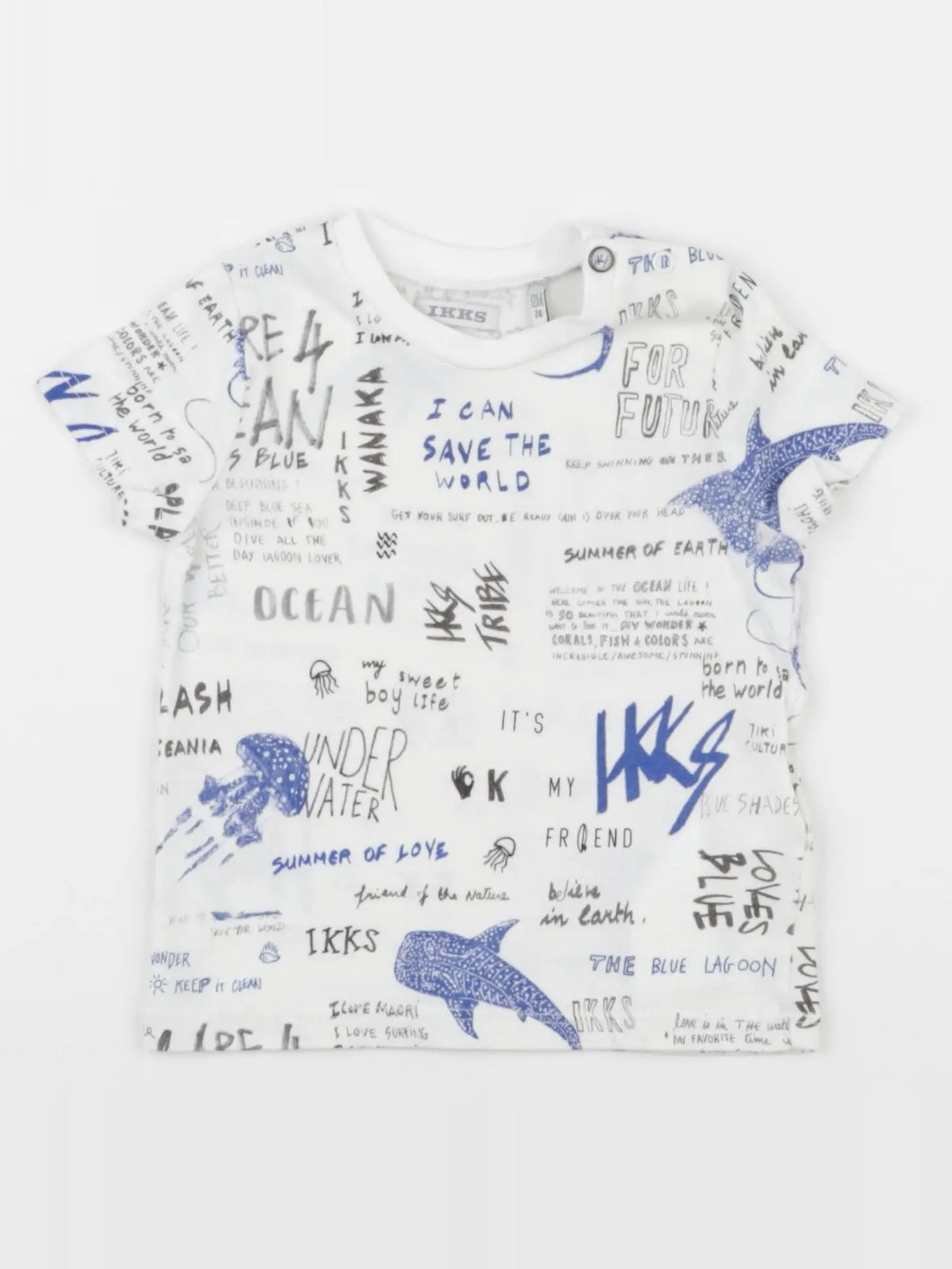 IKKS - tee-shirt blanc - 12 mois