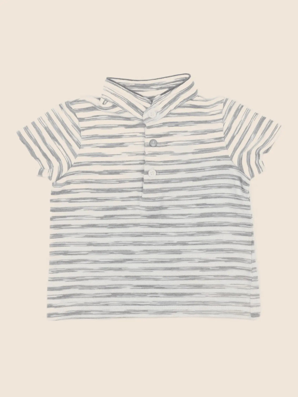 IKKS - polo imprimé au dos beige - 12 mois