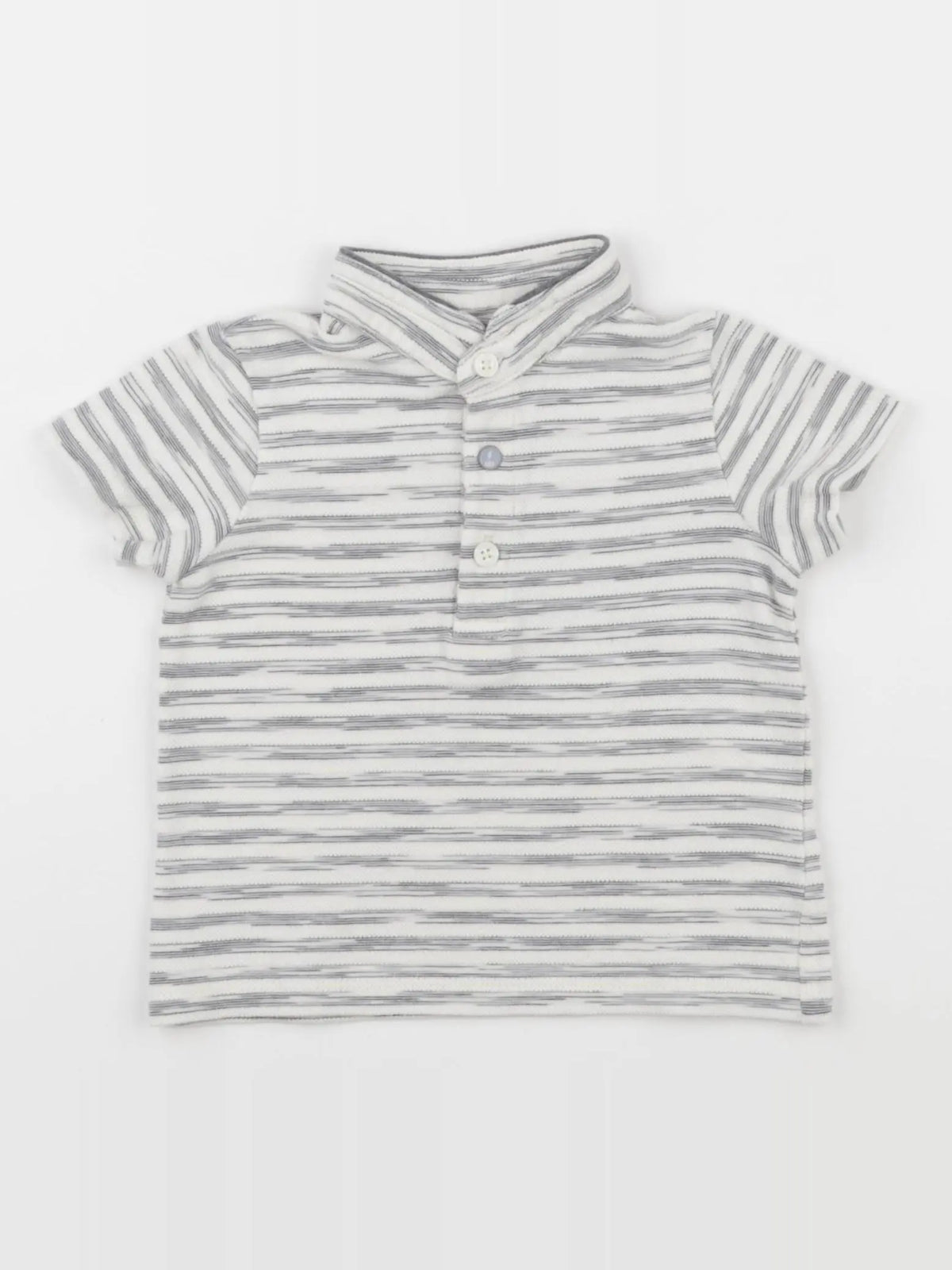 IKKS - polo imprimé au dos beige - 12 mois