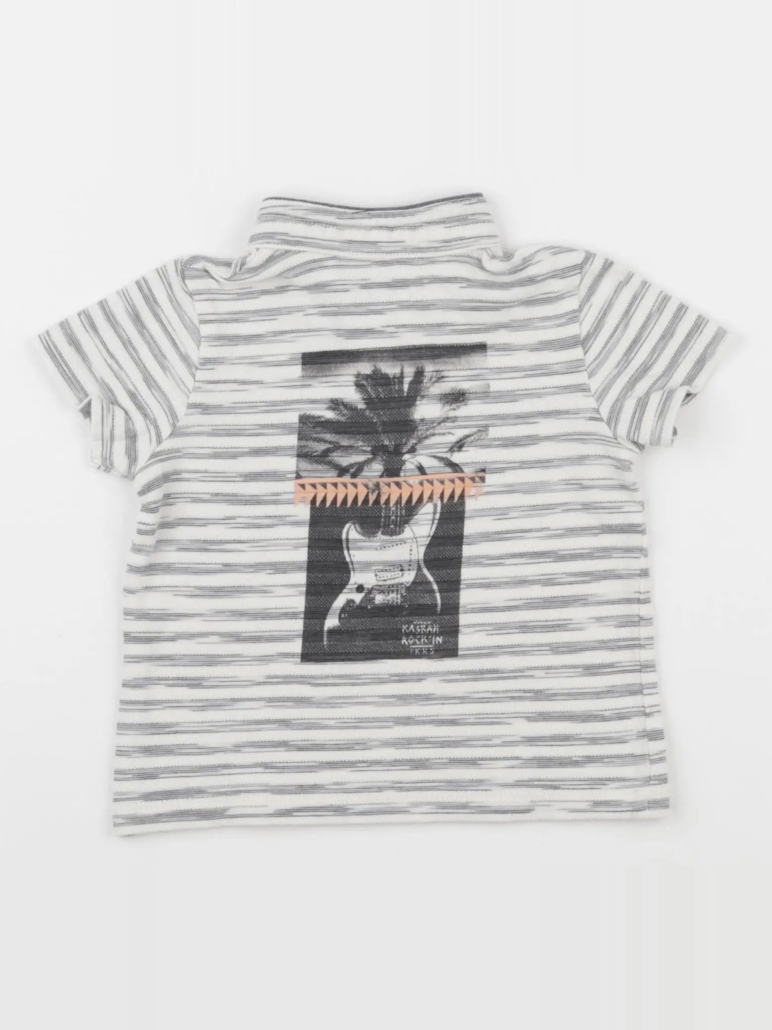 IKKS - polo imprimé au dos beige - 12 mois