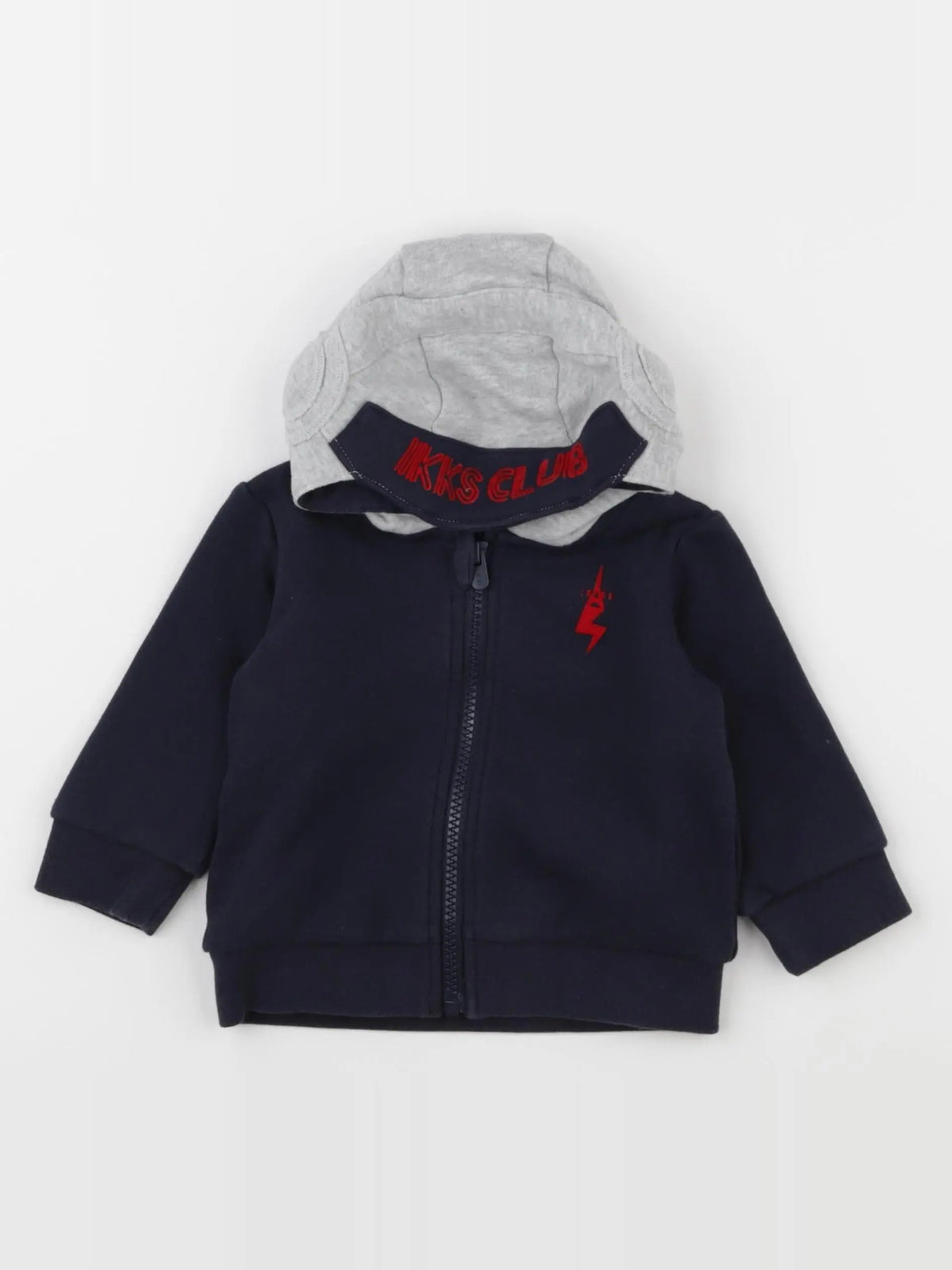 IKKS - sweat bleu - 6 mois