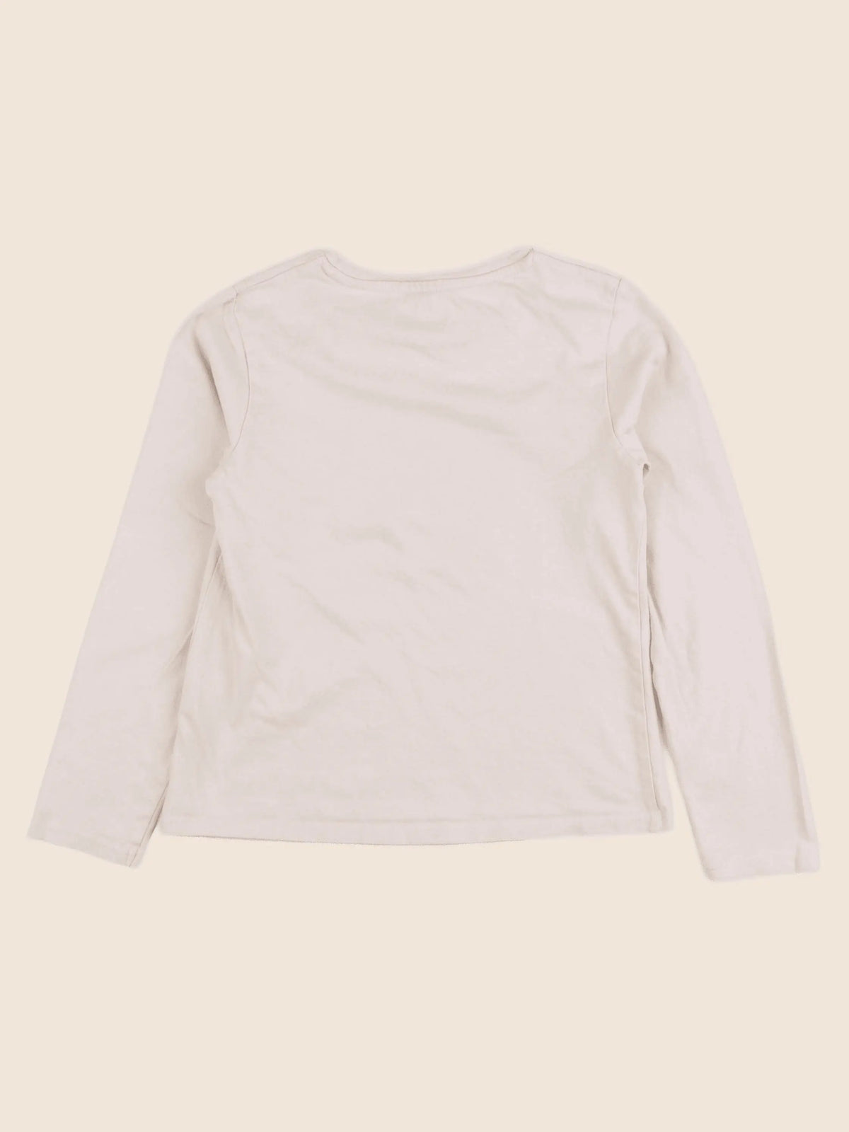 Vertbaudet - tee-shirt beige - 8 ans