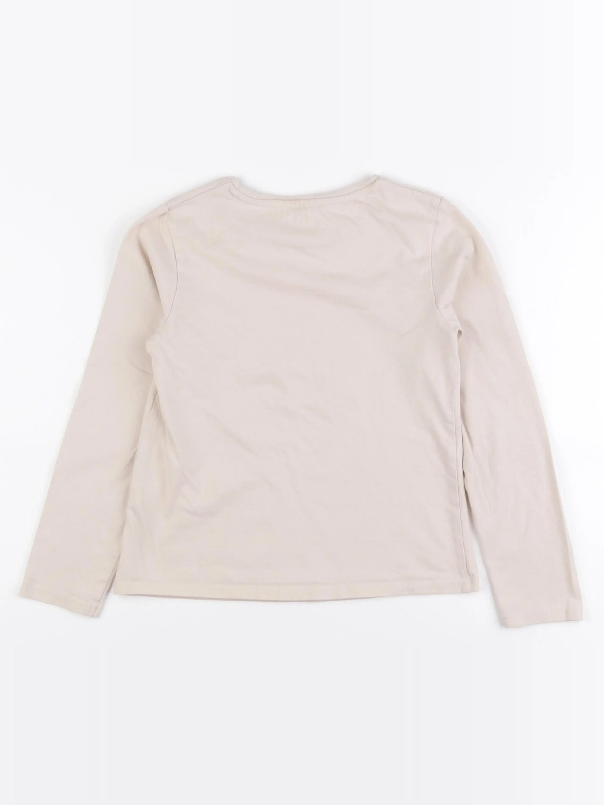 Vertbaudet - tee-shirt beige - 8 ans