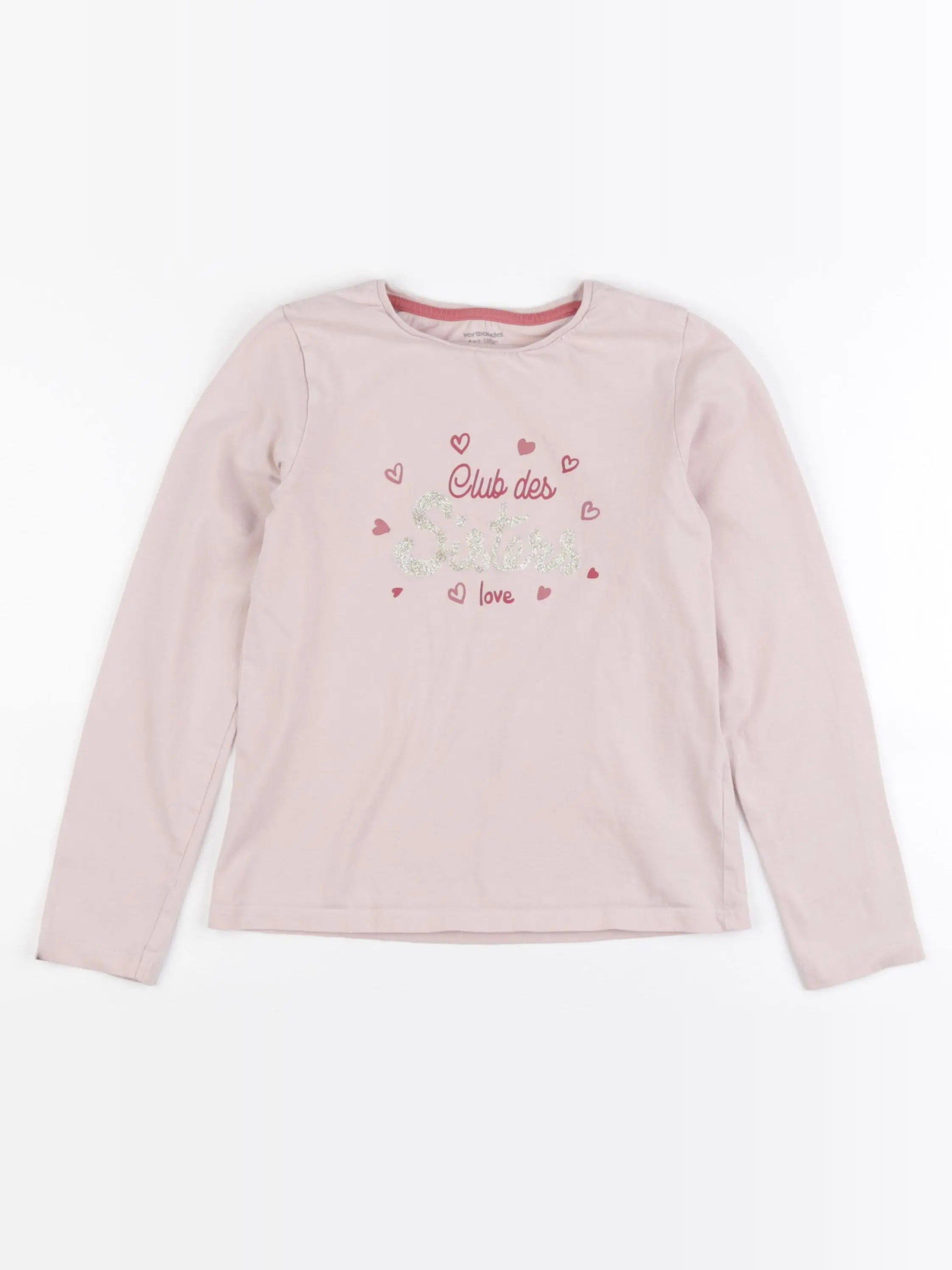 Vertbaudet - tee-shirt rose - 8 ans