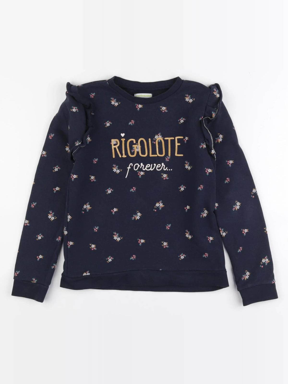 Vertbaudet - sweat bleu - 10 ans