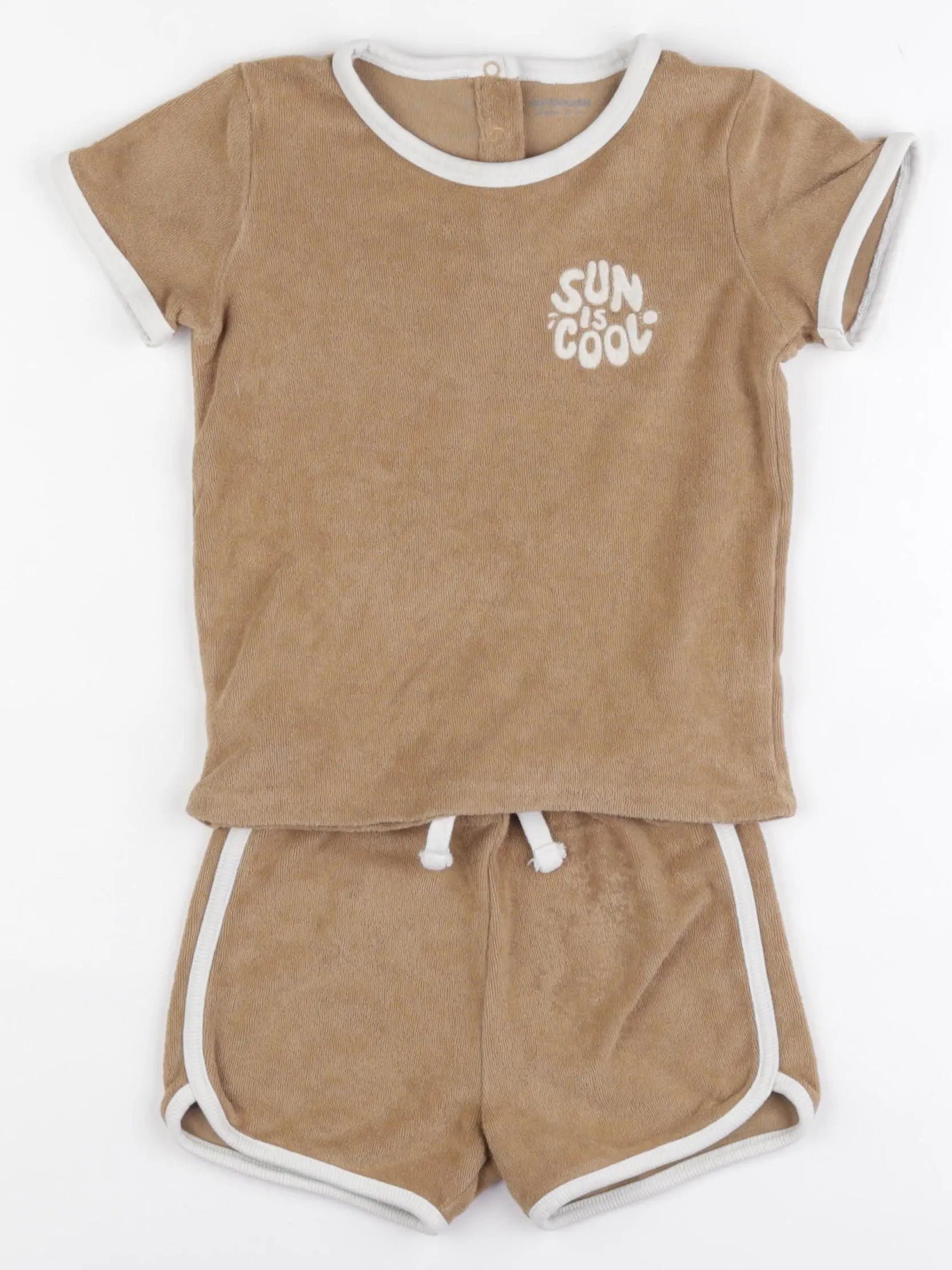 Vertbaudet - ensemble marron - 36 mois